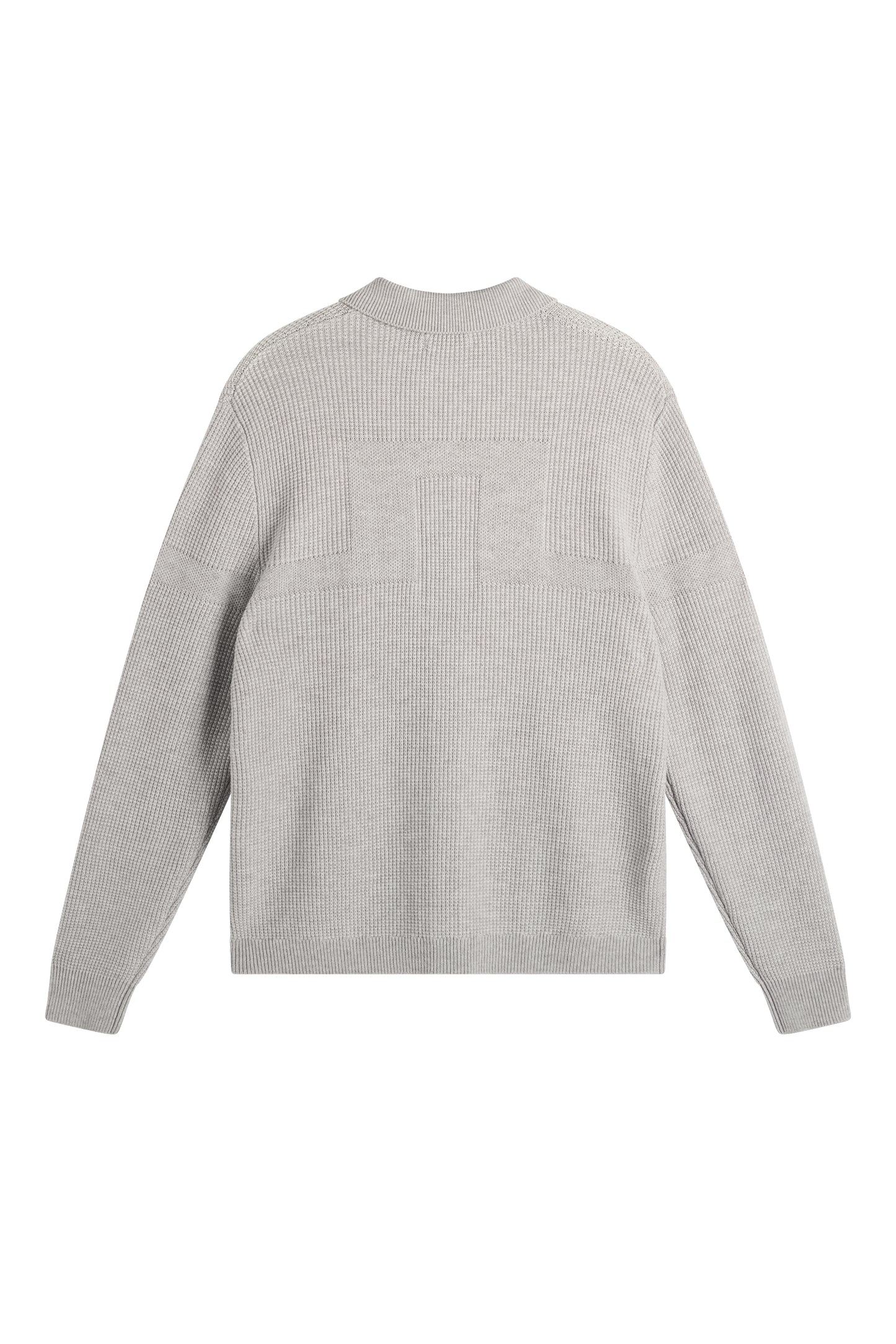 Willem Polo Cardigan in Light Grey Melange by J.Lindeberg
