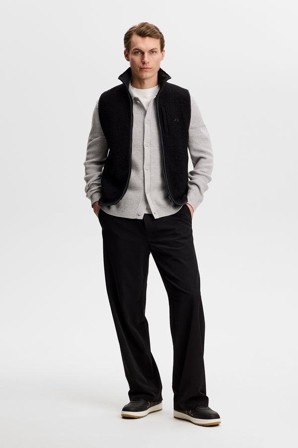 Willem Polo Cardigan / Light Grey Melange