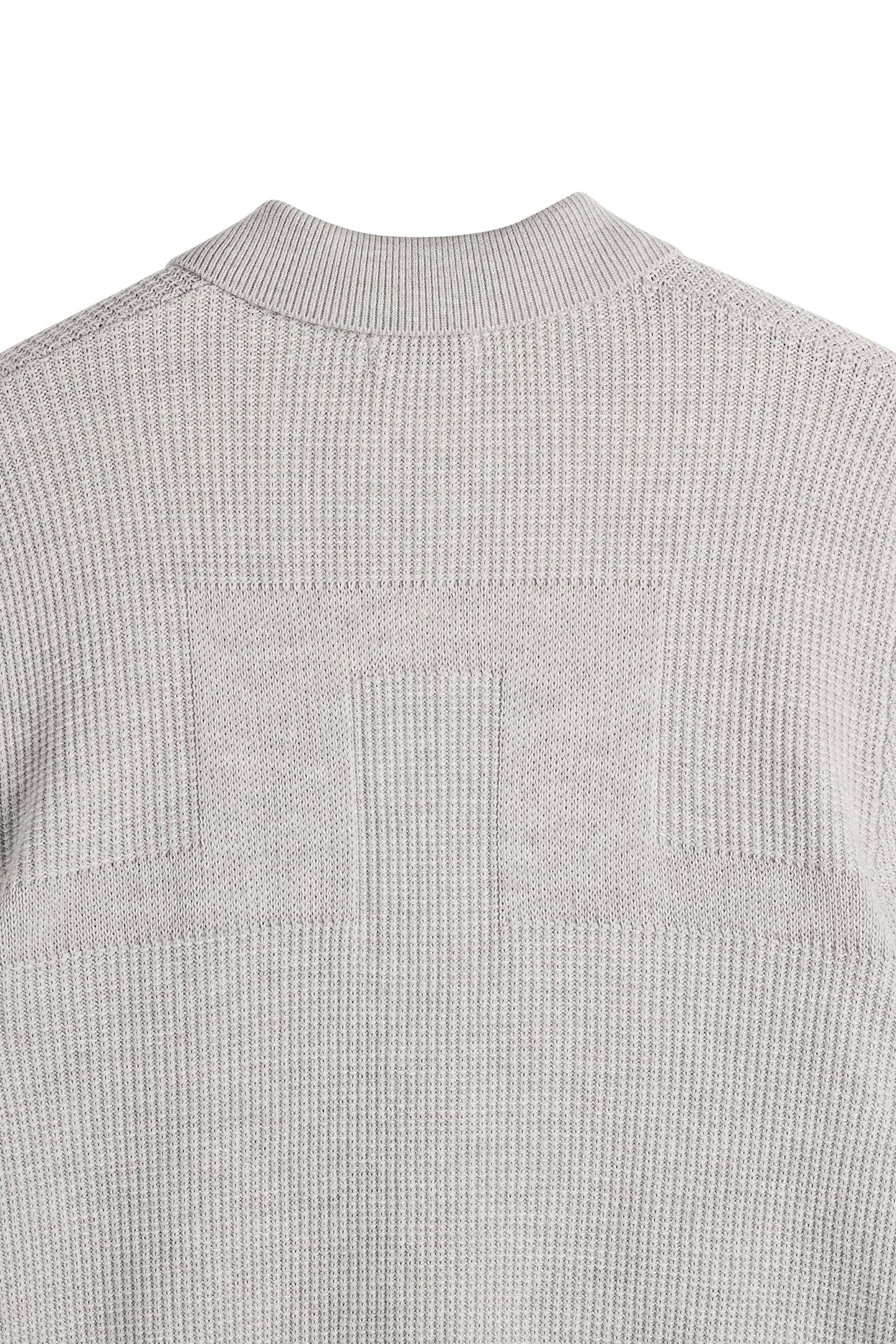 Willem Polo Cardigan in Light Grey Melange by J.Lindeberg