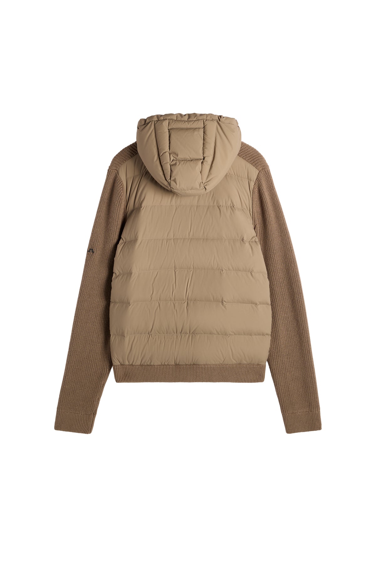 Dorin Knit Hood Hybrid Jacket in Brindle by J.Lindeberg