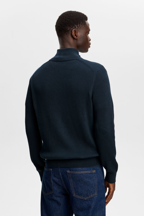 Alexis Full Zip Cardigan / JL Navy