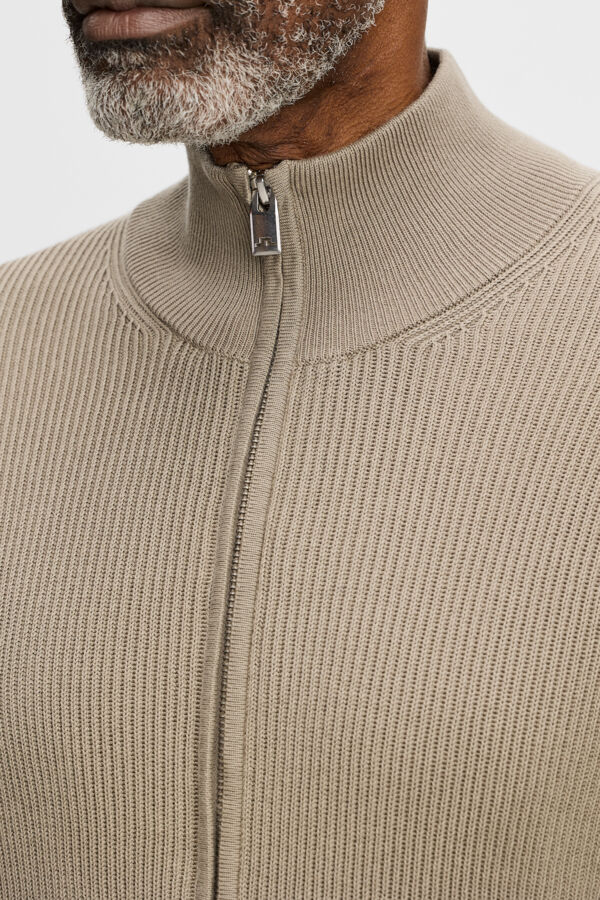 Alexis Full Zip Cardigan / Brindle