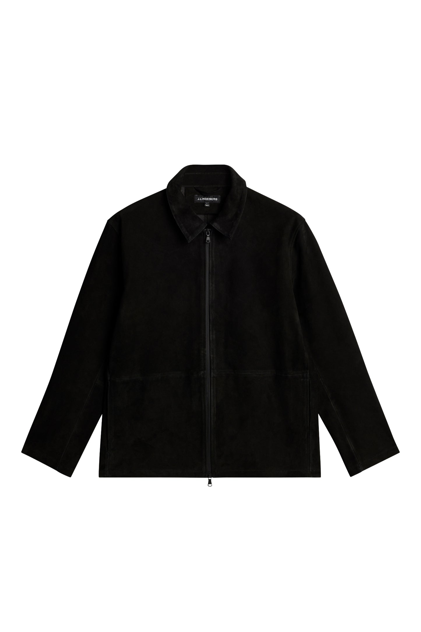Jonah WR Suede Overshirt in Black by J.Lindeberg