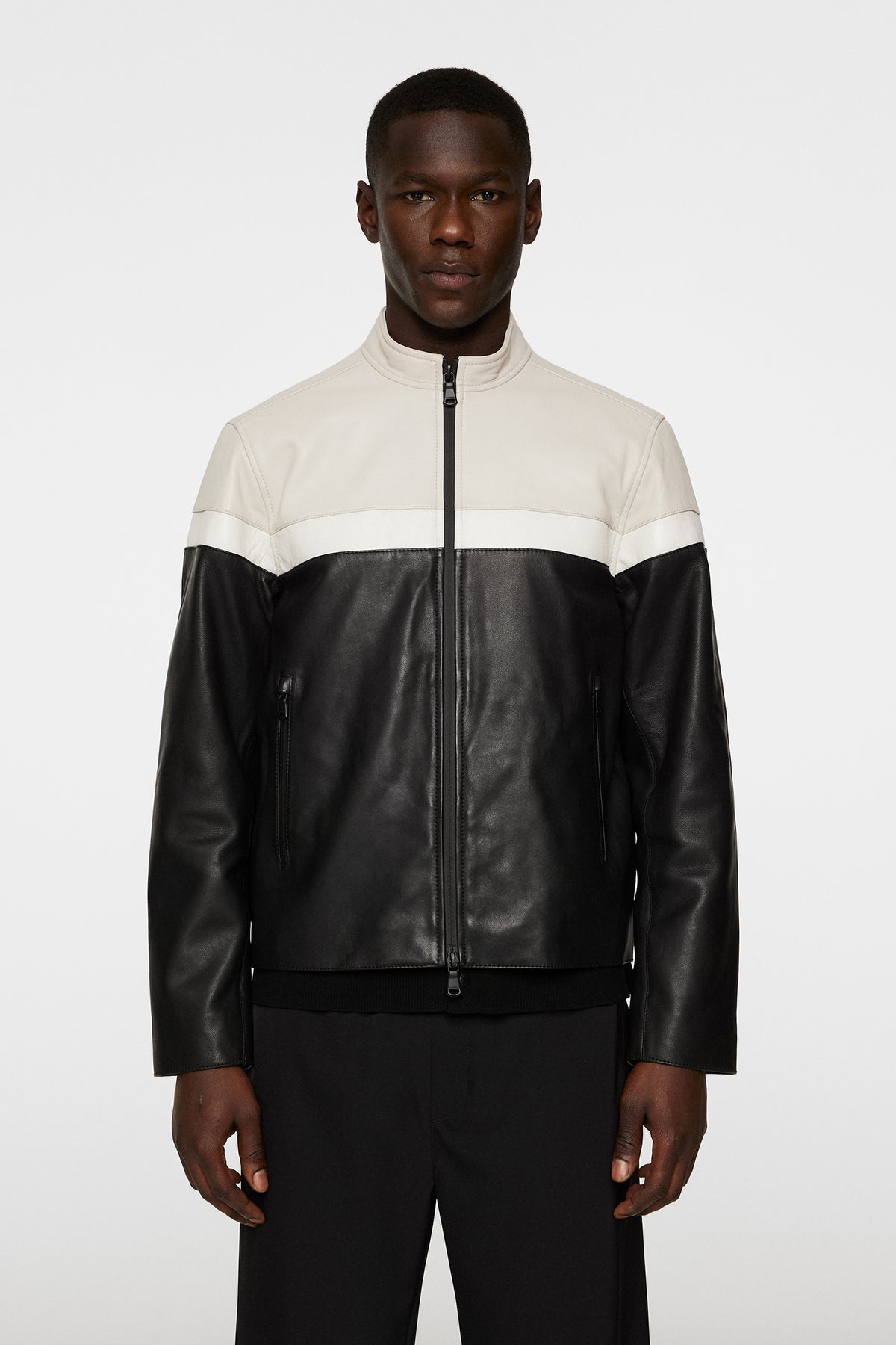 Brodie Biker Jacket in Black by J.Lindeberg