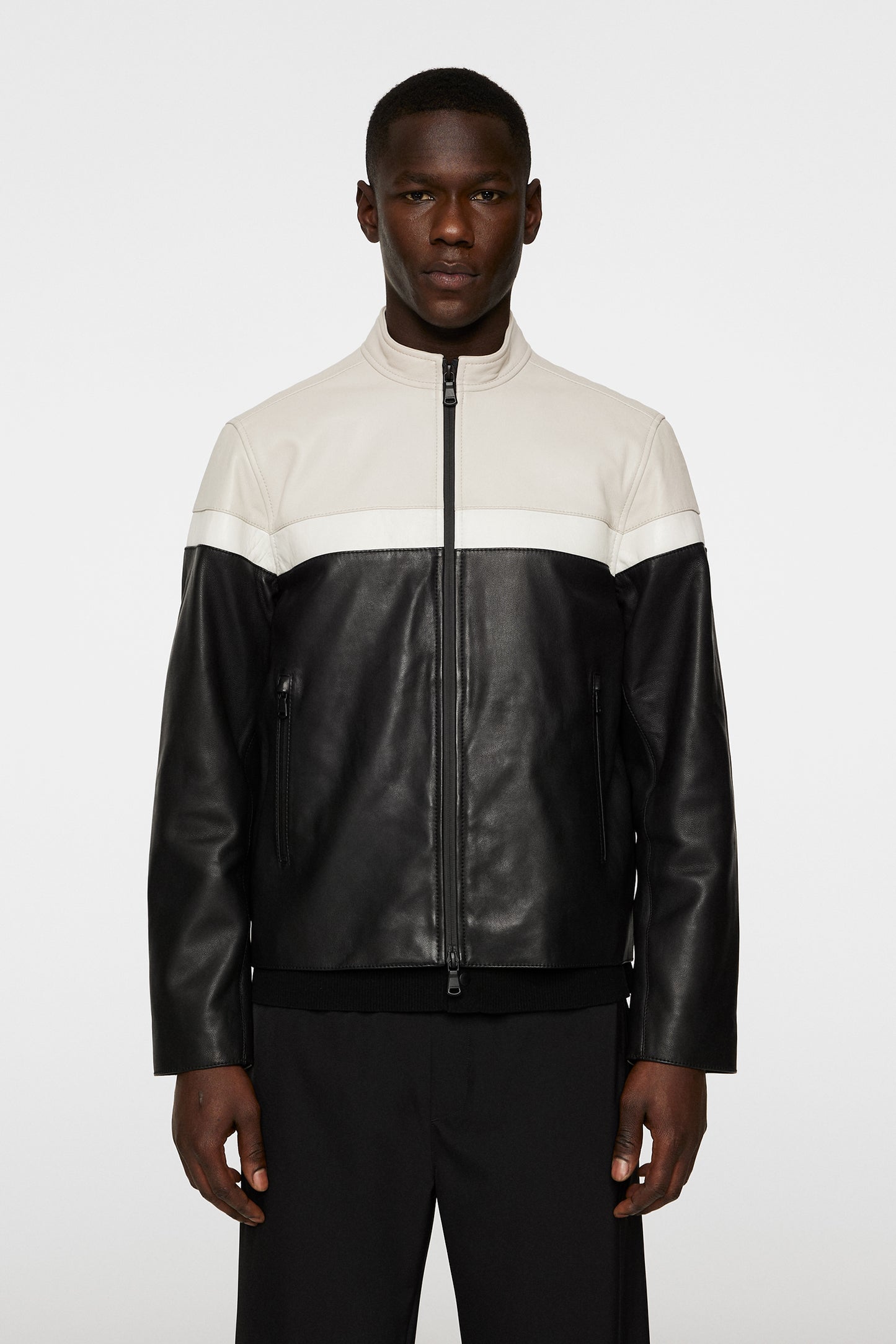 Brodie Biker Jacket in Black by J.Lindeberg
