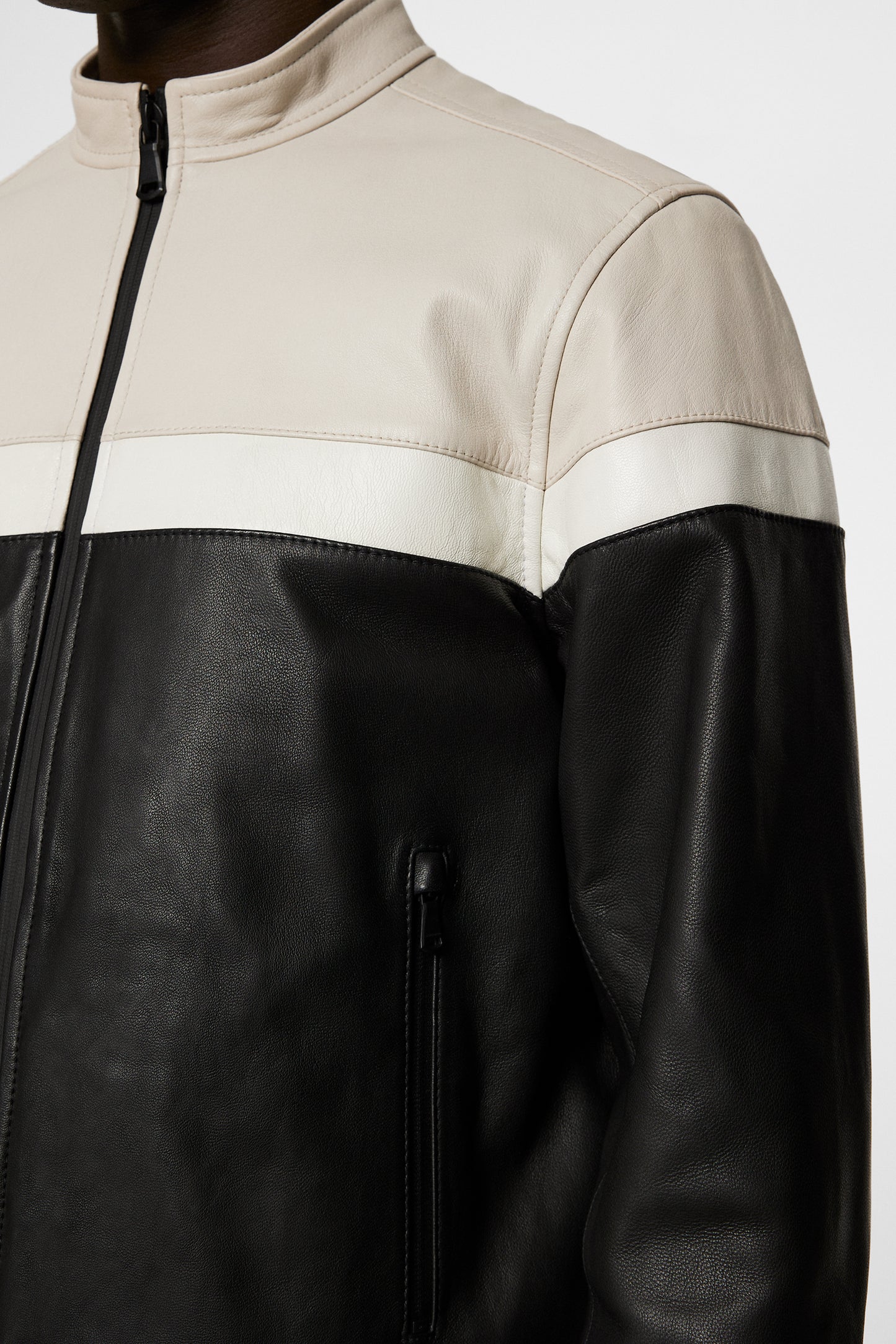 Brodie Biker Jacket in Black by J.Lindeberg