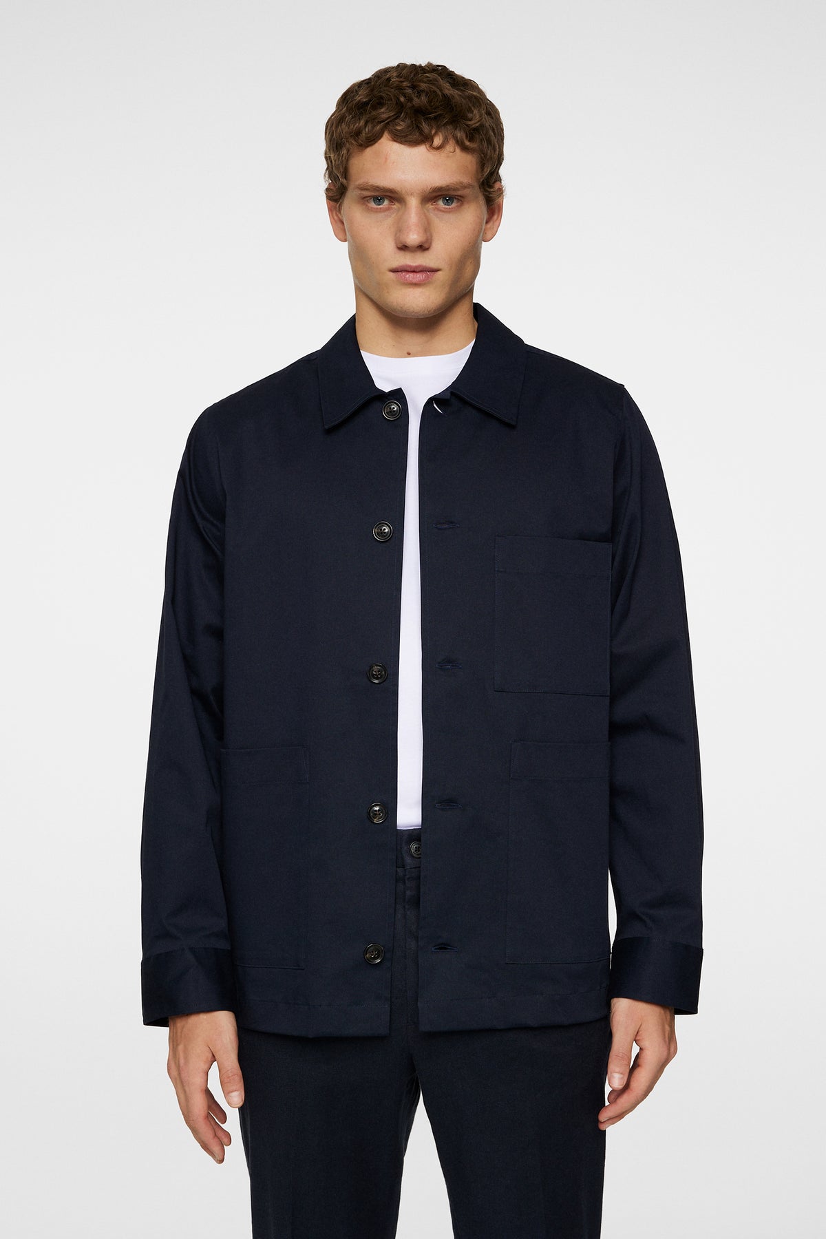 Easton Workwear Overshirt in JL Navy by J.Lindeberg
