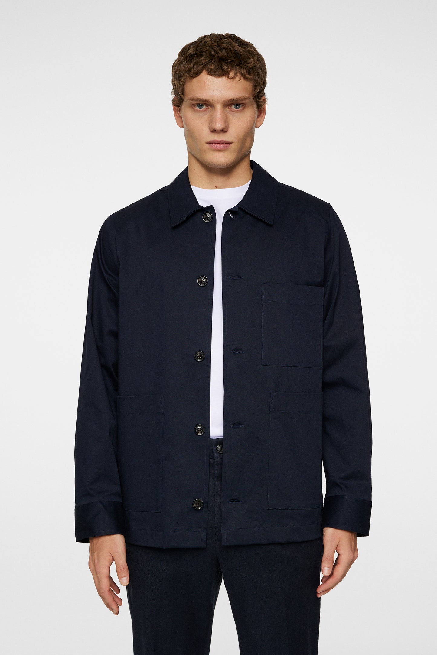 Easton Workwear Overshirt in JL Navy by J.Lindeberg