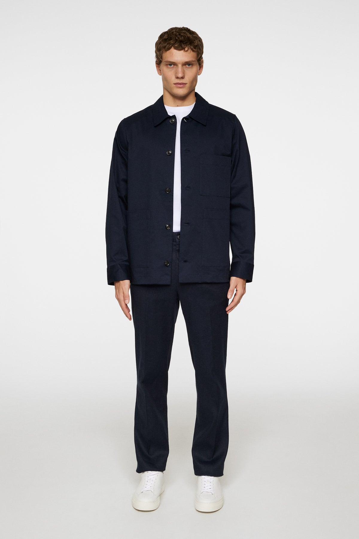 Easton Workwear Overshirt in JL Navy by J.Lindeberg