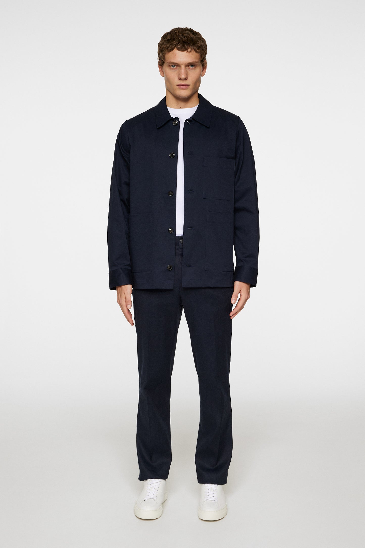 Easton Workwear Overshirt in JL Navy by J.Lindeberg