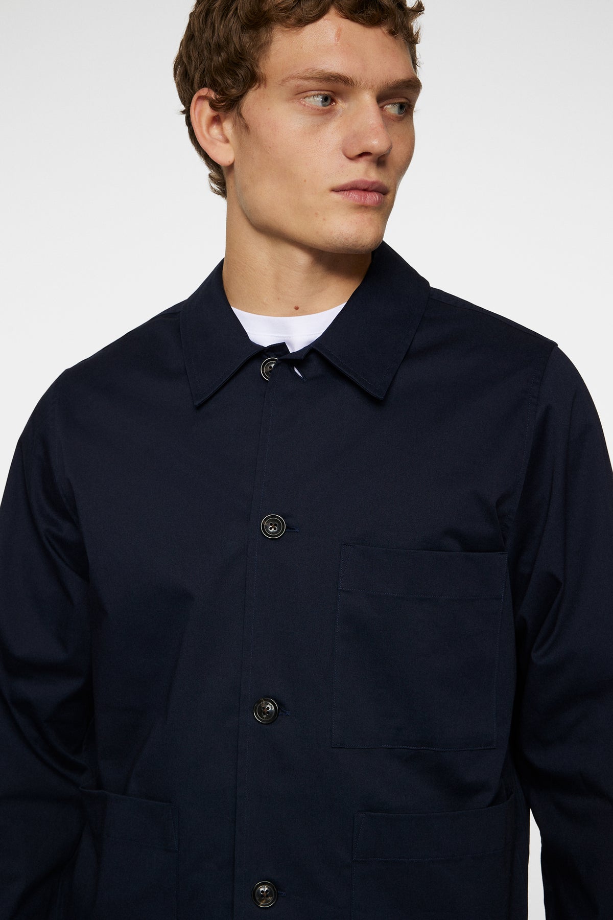 Easton Workwear Overshirt in JL Navy by J.Lindeberg