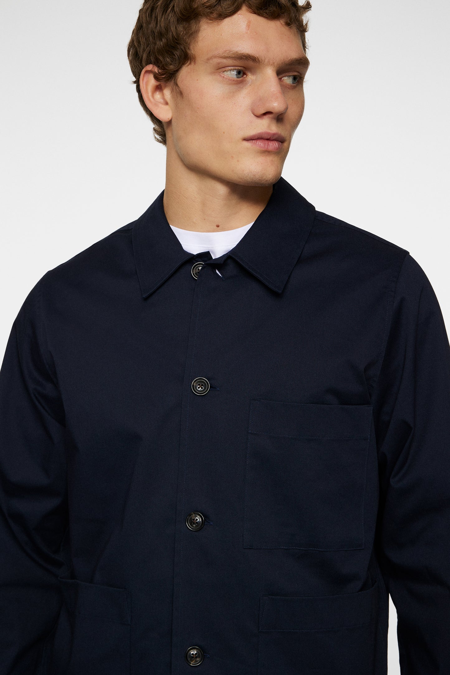 Easton Workwear Overshirt in JL Navy by J.Lindeberg