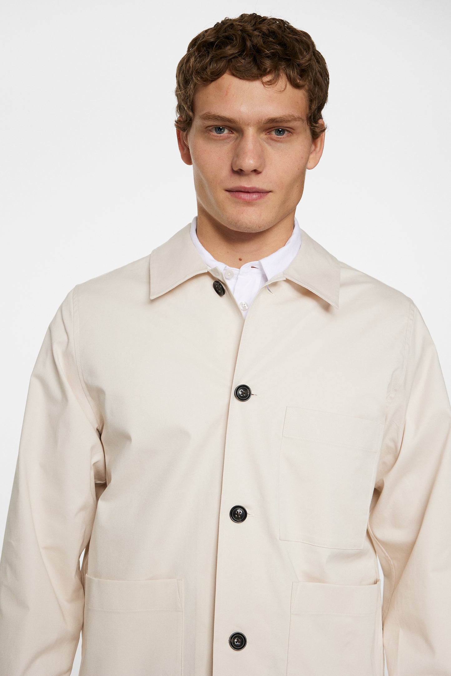 Easton Workwear Overshirt in Moonbeam by J.Lindeberg