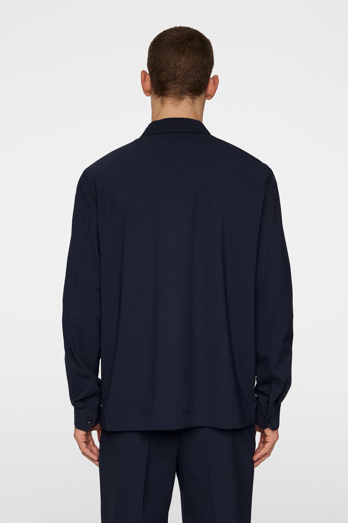 Reid Drape Overshirt in JL Navy by J.Lindeberg
