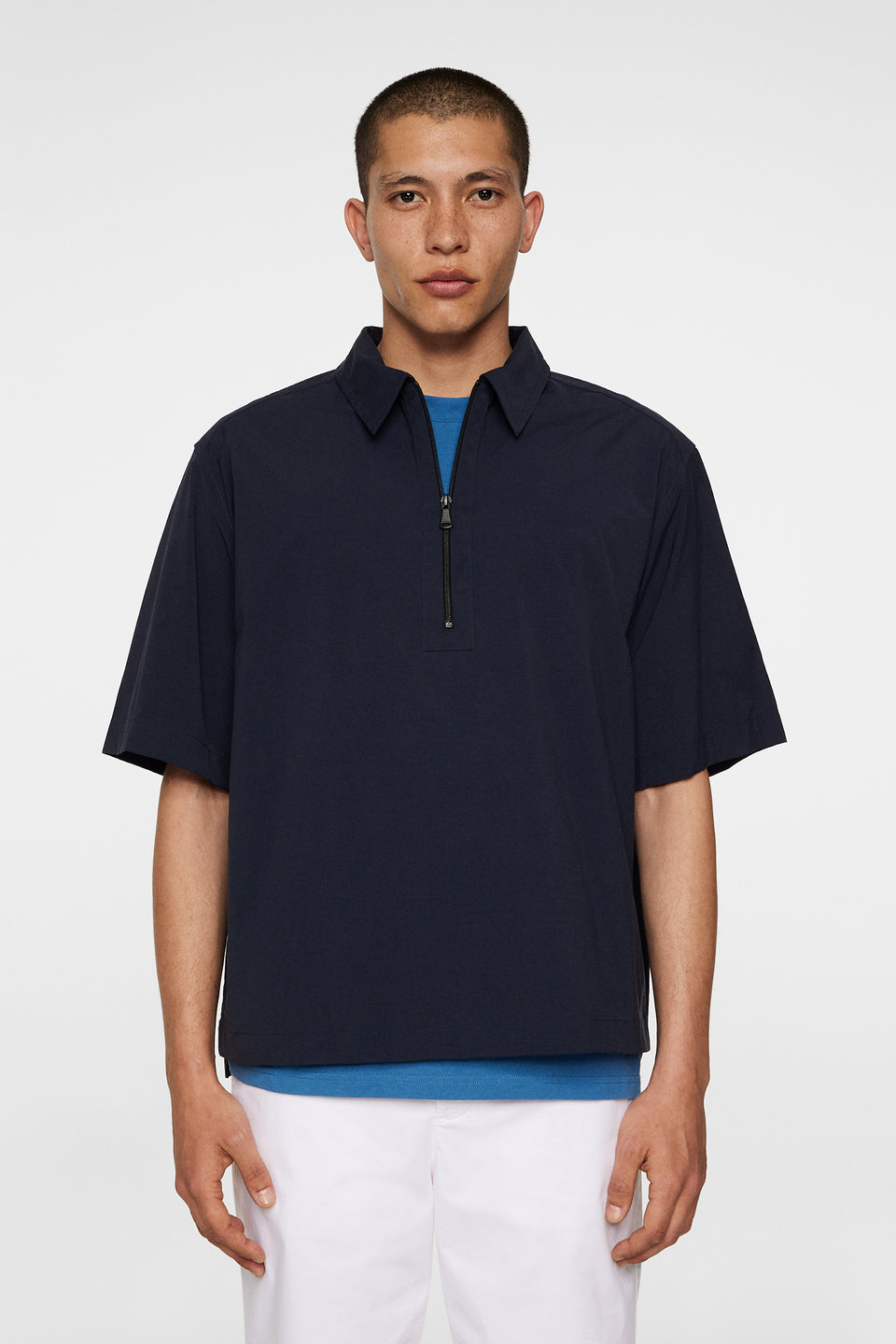 Corey Summer Stretch Overshirt / JL Navy