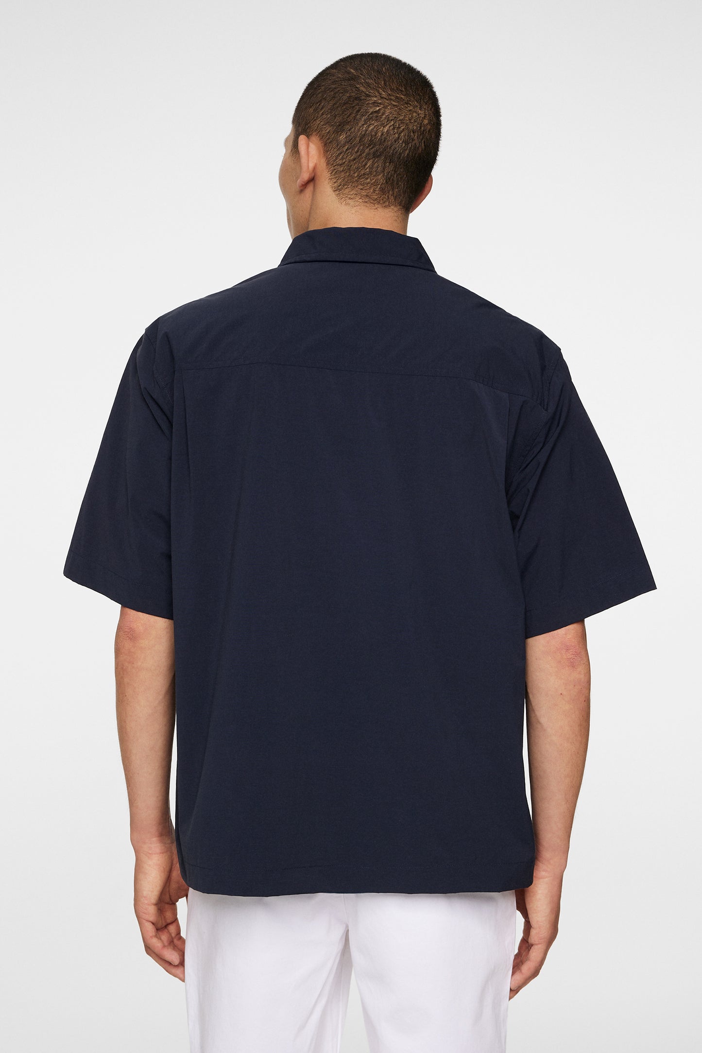 Corey Summer Stretch Overshirt in JL Navy by J.Lindeberg