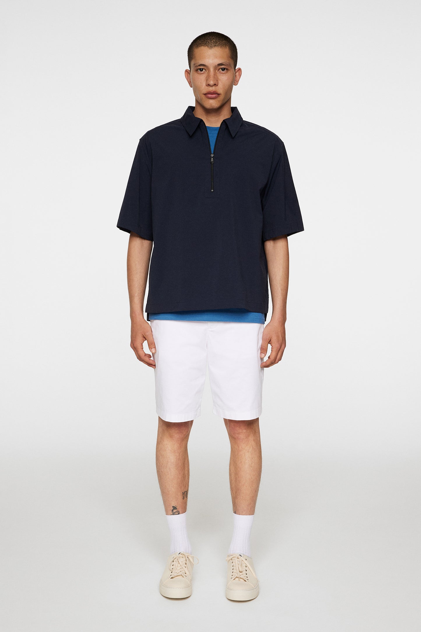 Corey Summer Stretch Overshirt in JL Navy by J.Lindeberg