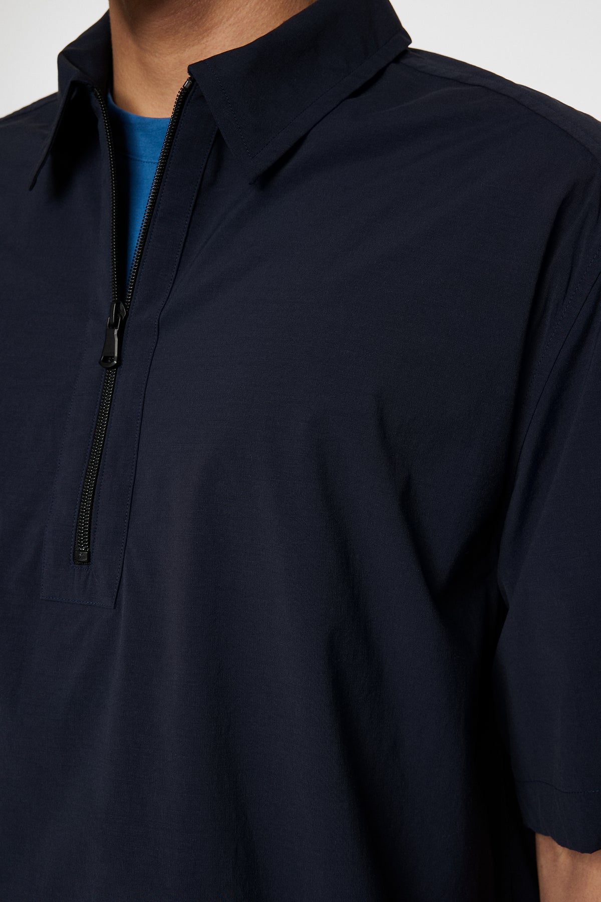 Corey Summer Stretch Overshirt in JL Navy by J.Lindeberg