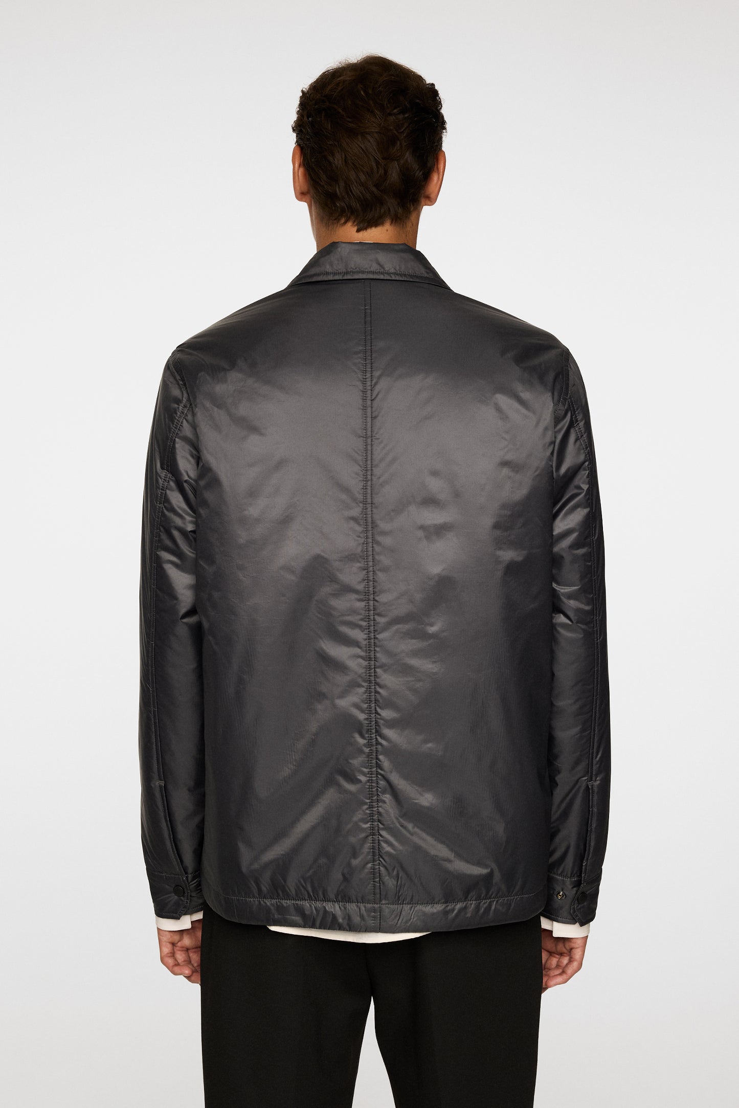 Nile Nylon padded Overshirt in Asphalt by J.Lindeberg