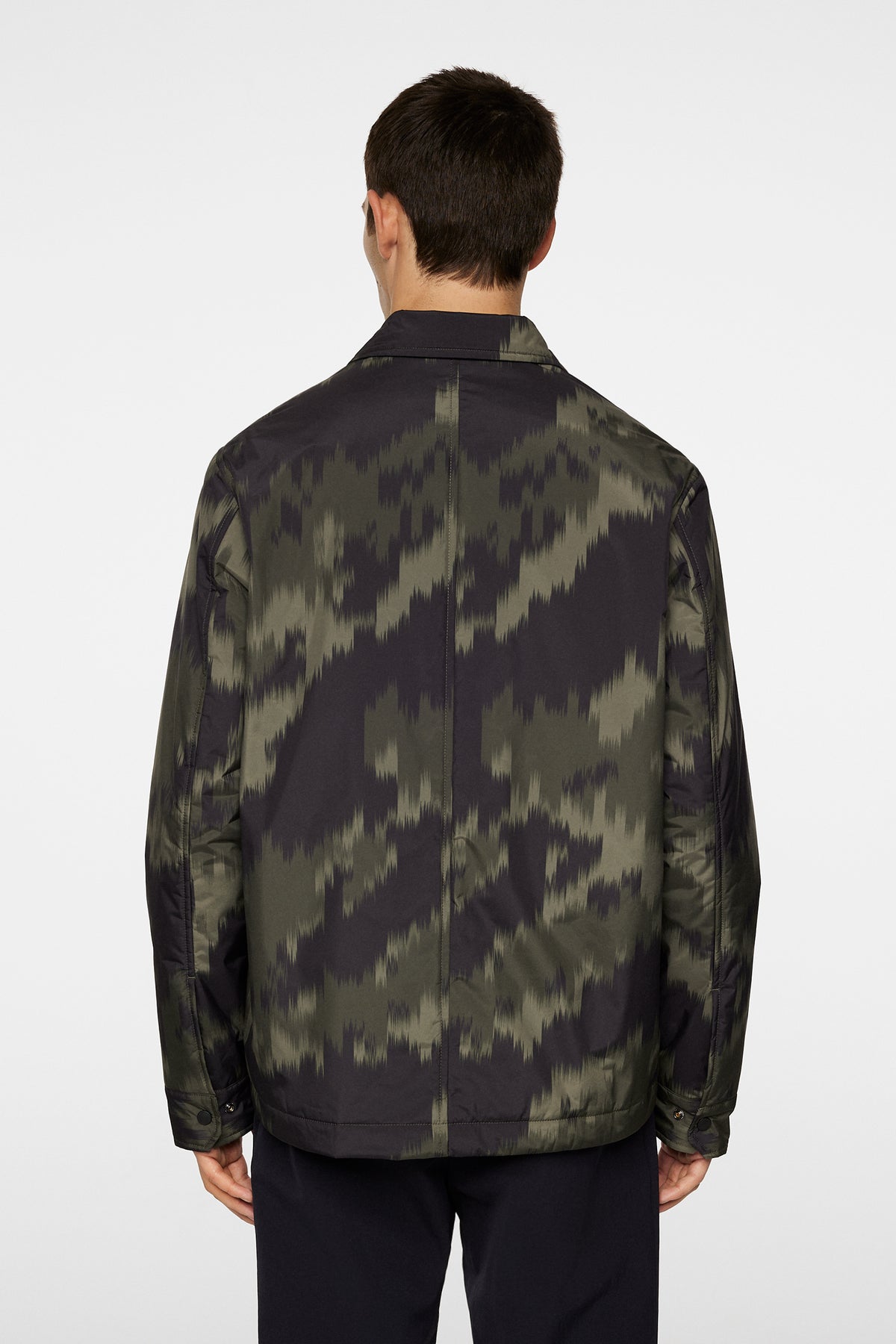 Nile Print padded Overshirt in Warp Forest L by J.Lindeberg