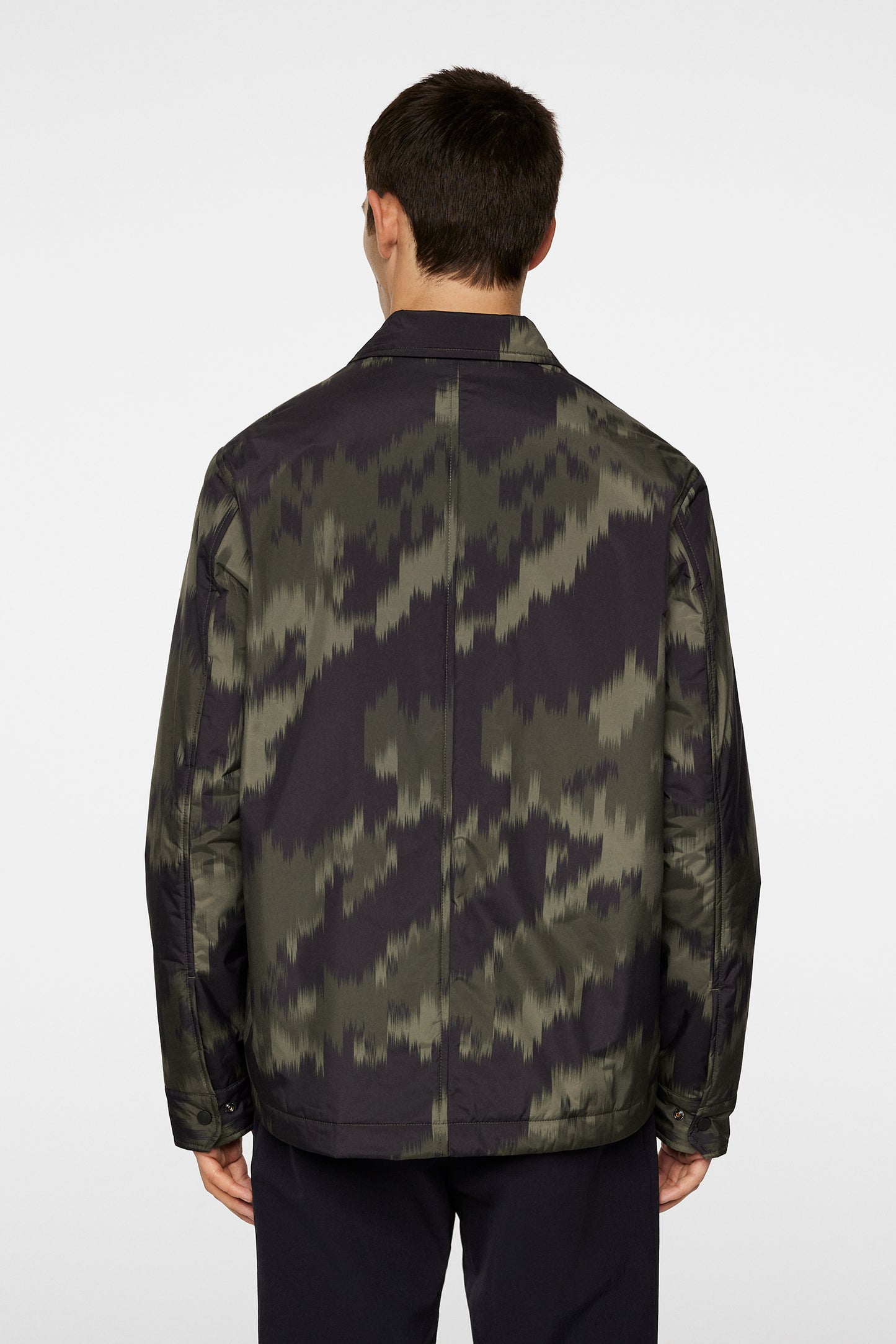 Nile Print padded Overshirt in Warp Forest L by J.Lindeberg