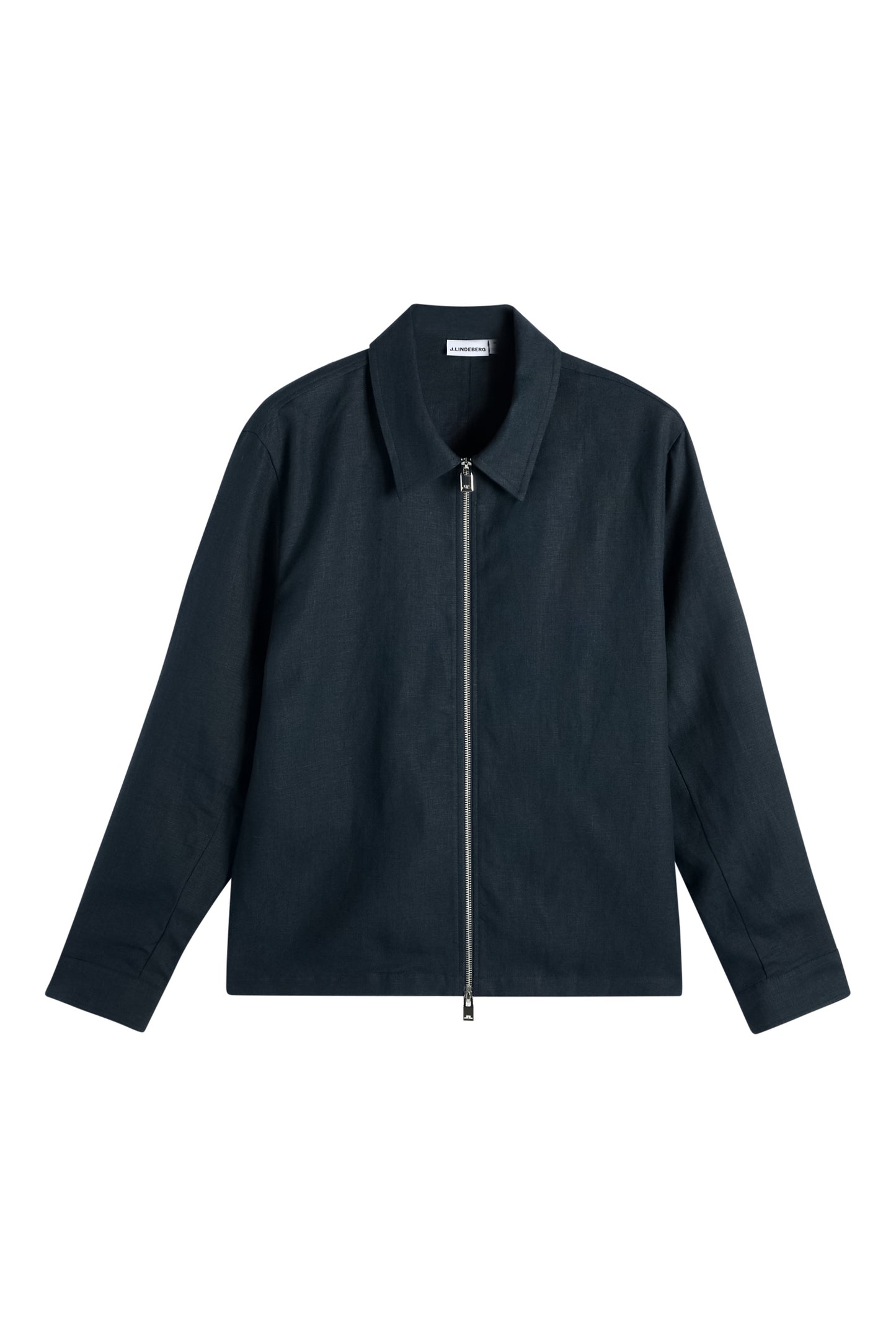 Julius Drape Linen Overshirt in JL Navy by J.Lindeberg