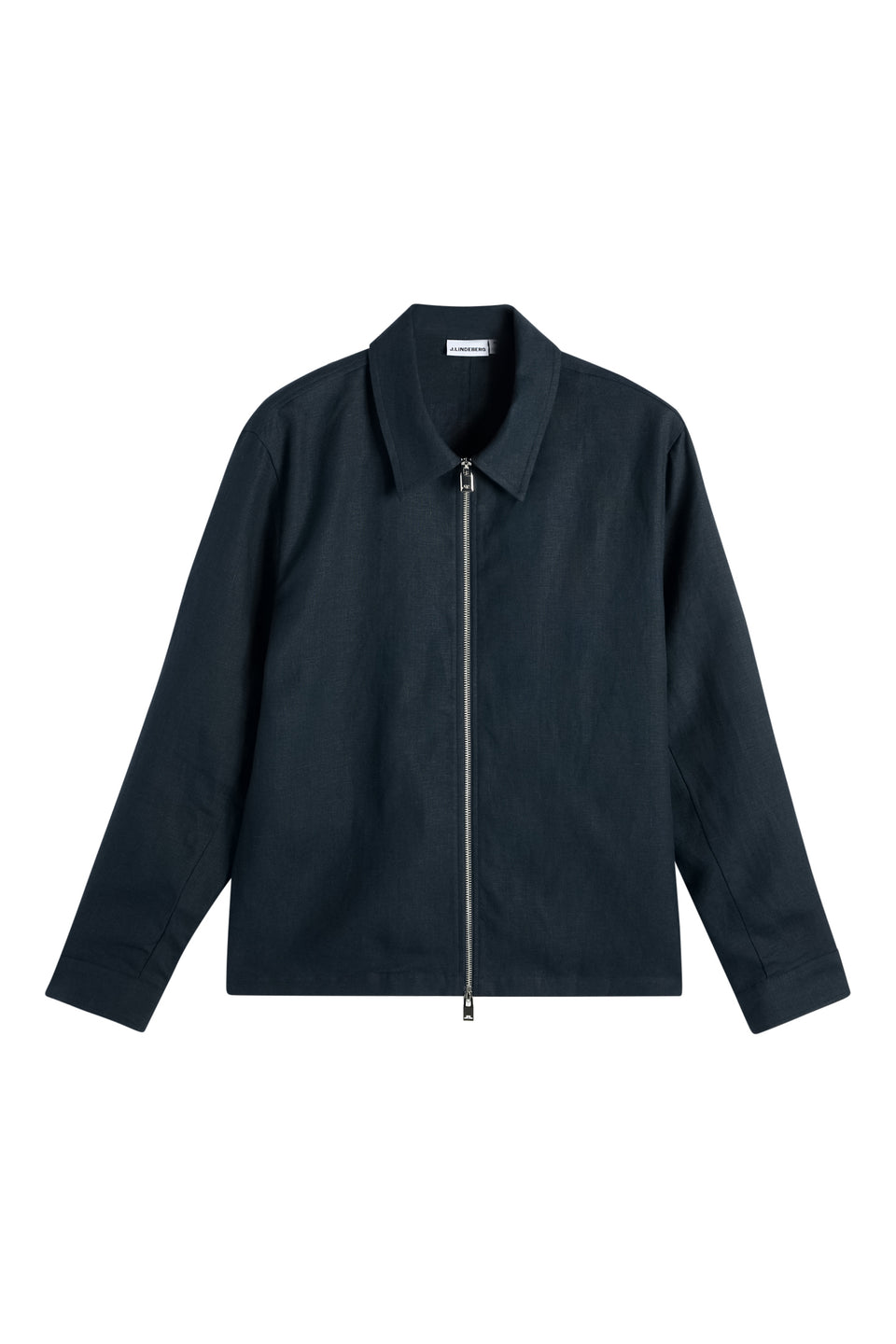 Julius Drape Linen Overshirt / JL Navy
