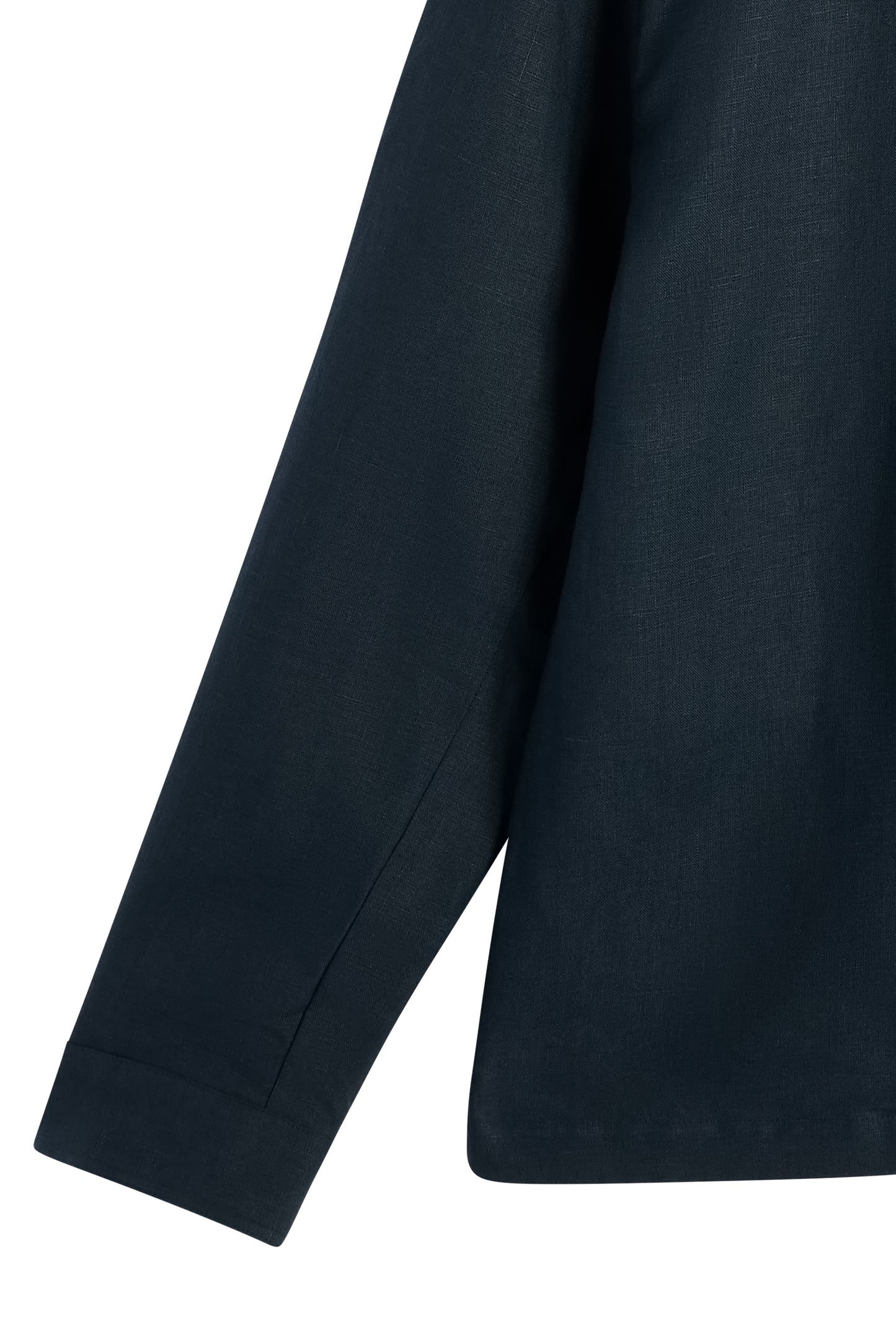 Julius Drape Linen Overshirt in JL Navy by J.Lindeberg