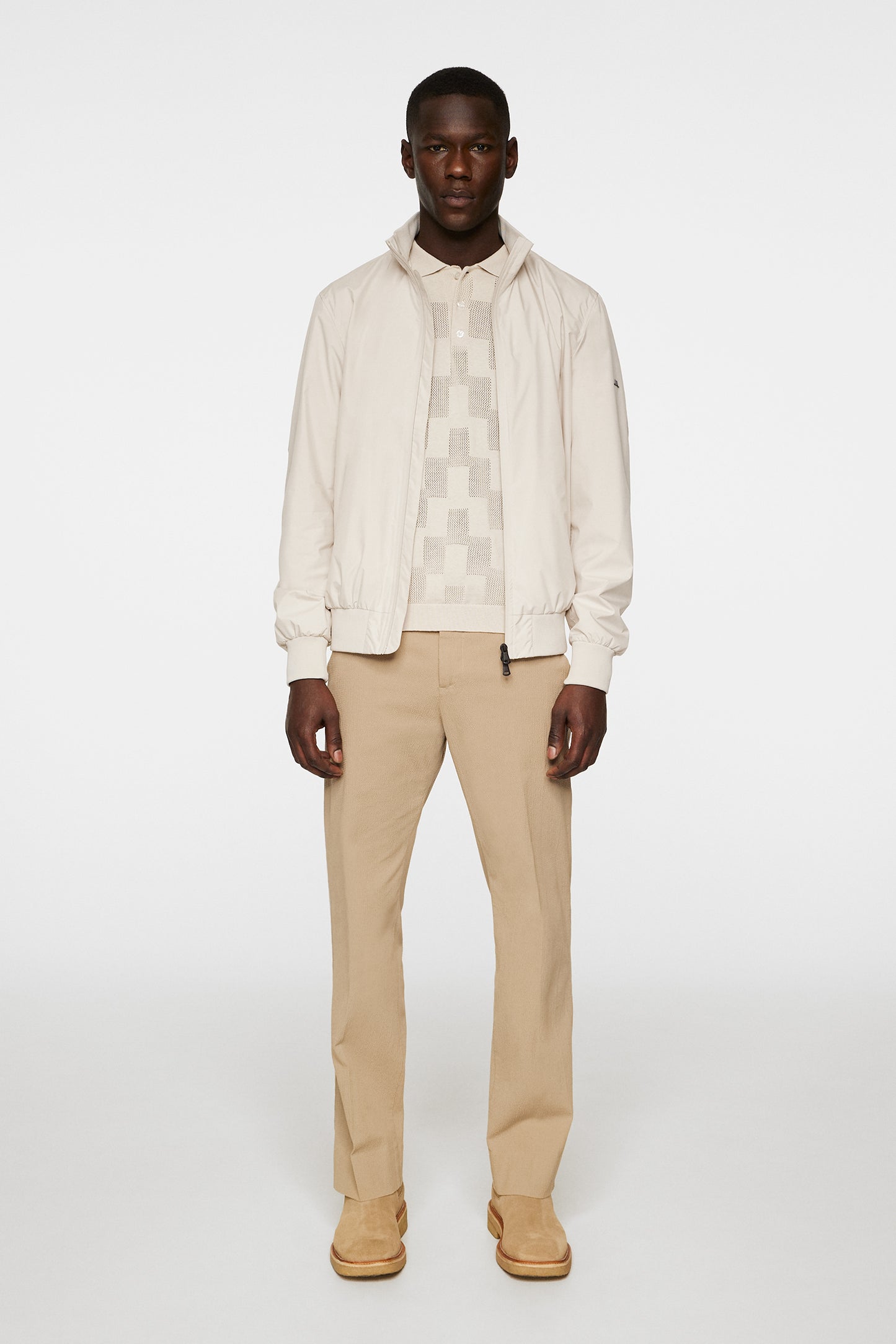 Kevin 2L Bomber Jacket in Moonbeam by J.Lindeberg