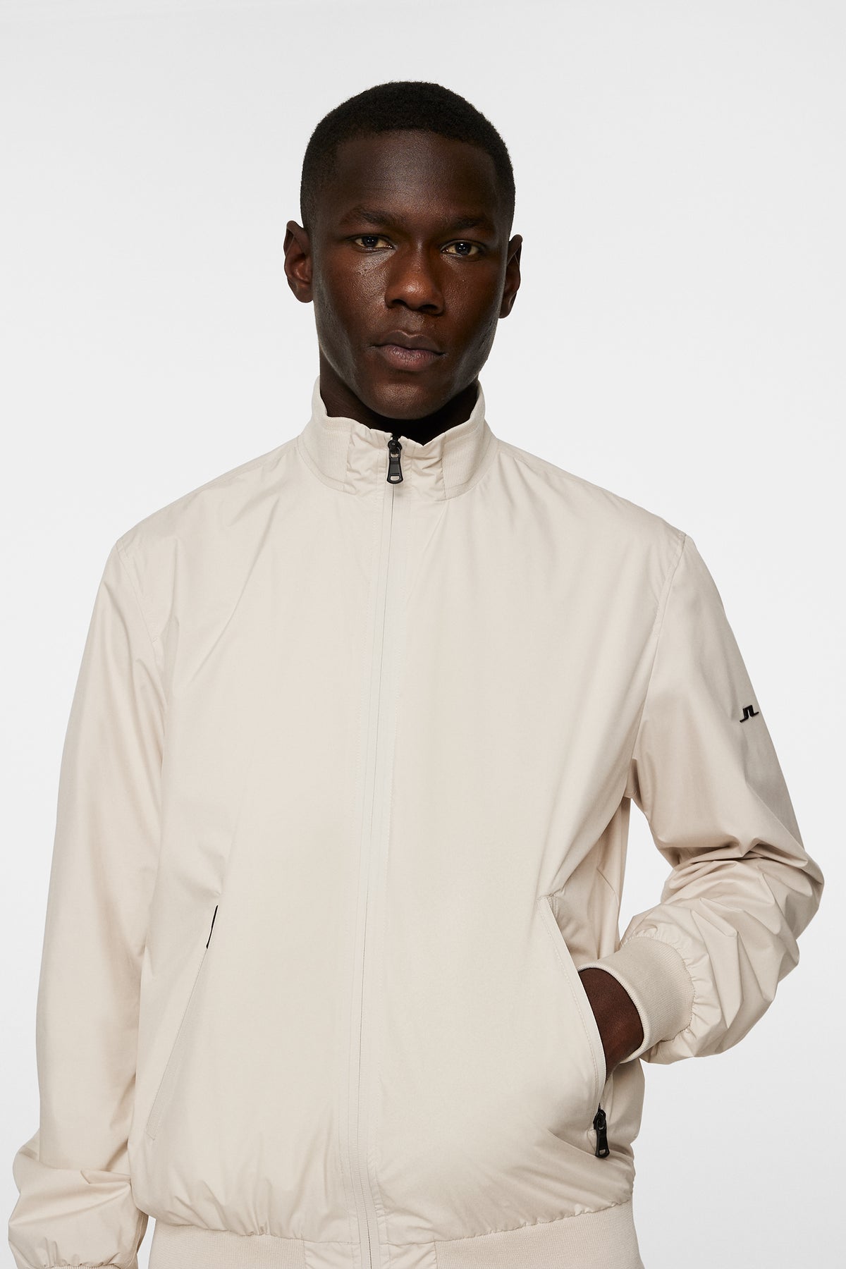 Kevin 2L Bomber Jacket in Moonbeam by J.Lindeberg