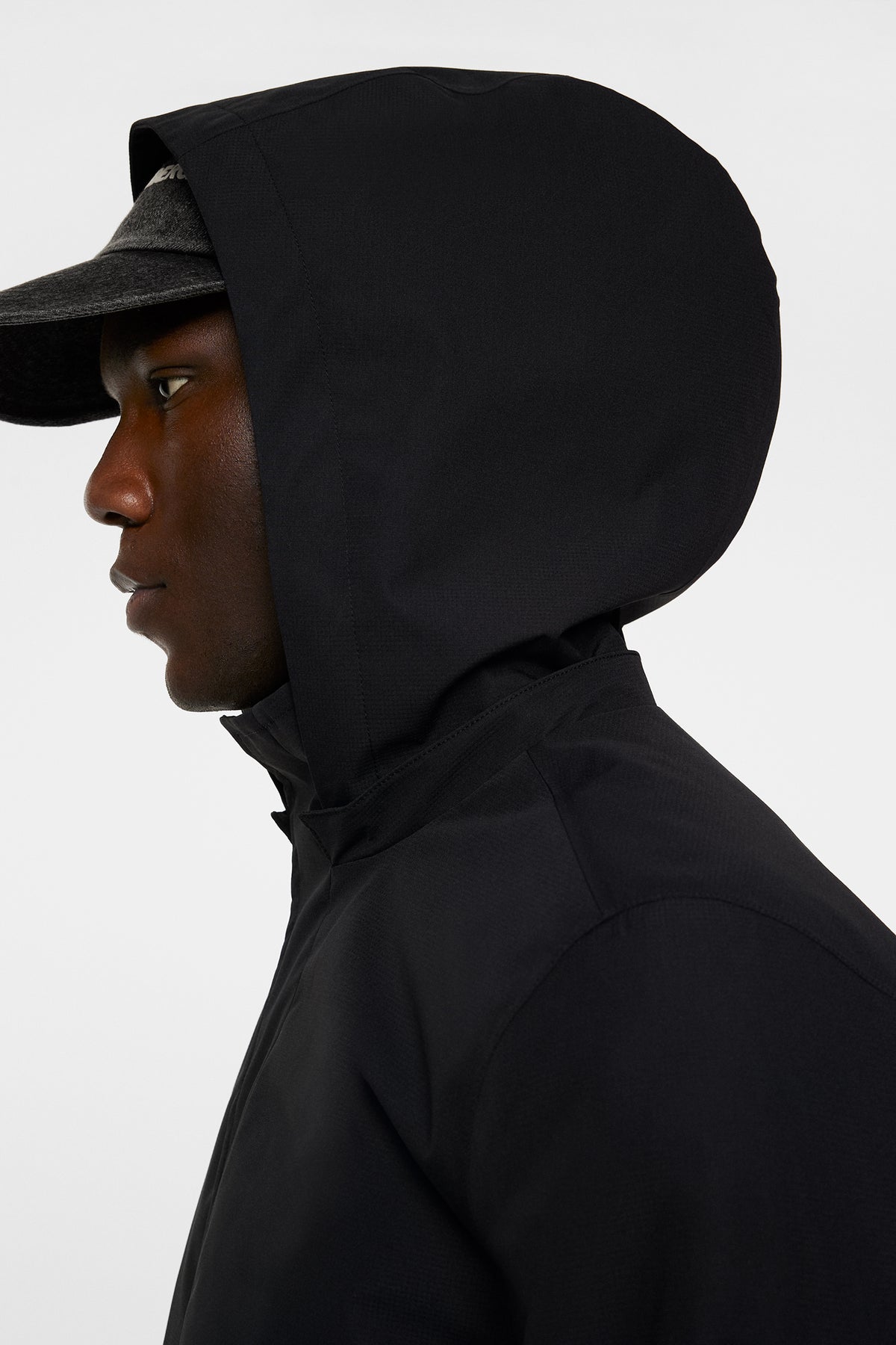 Tobias 2L Midlength Jacket in Black by J.Lindeberg