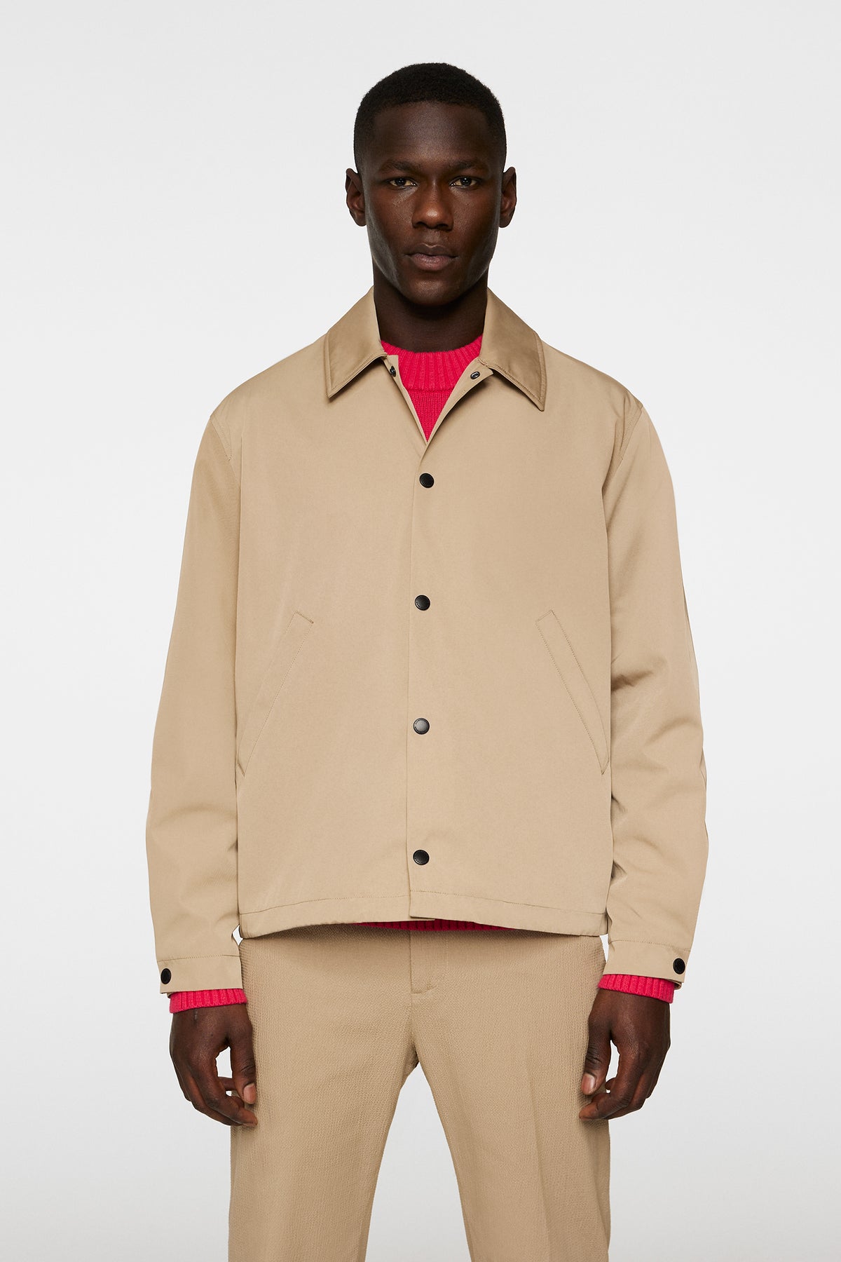Frazer Coach Jacket in Batique Khaki by J.Lindeberg