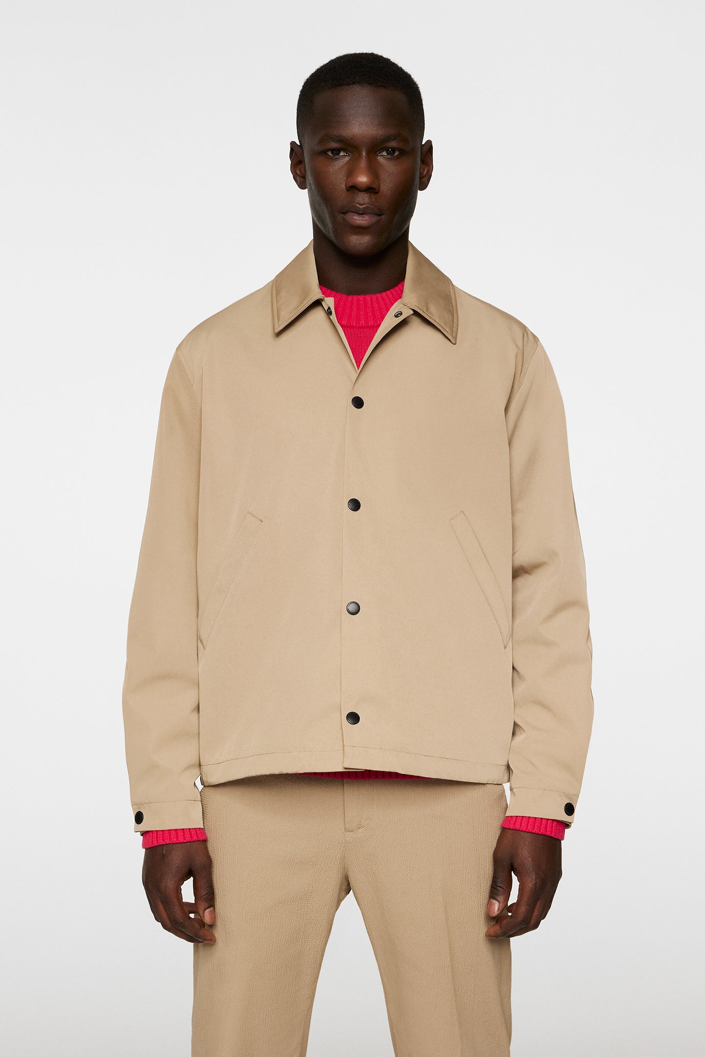 Frazer Coach Jacket in Batique Khaki by J.Lindeberg