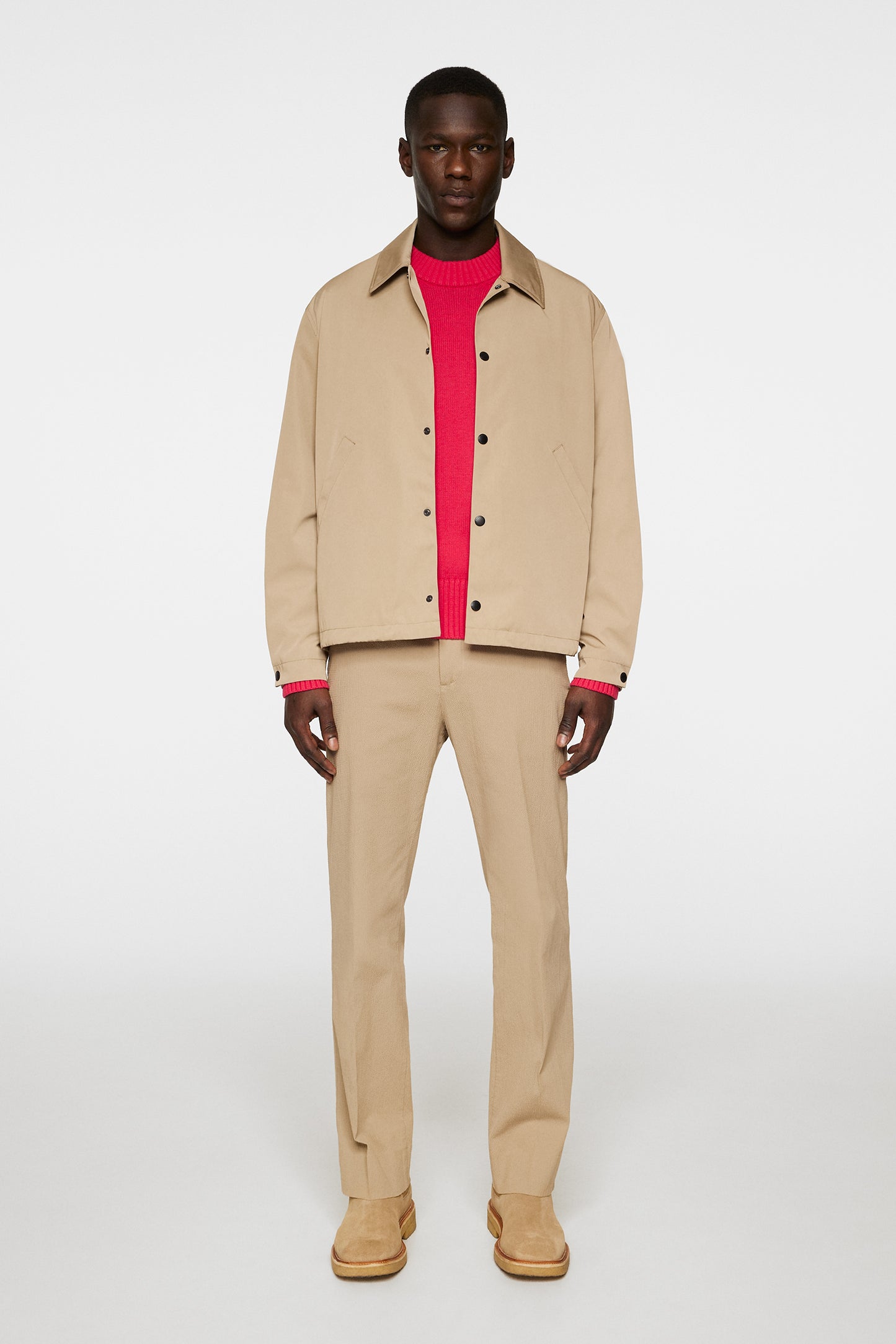 Frazer Coach Jacket in Batique Khaki by J.Lindeberg