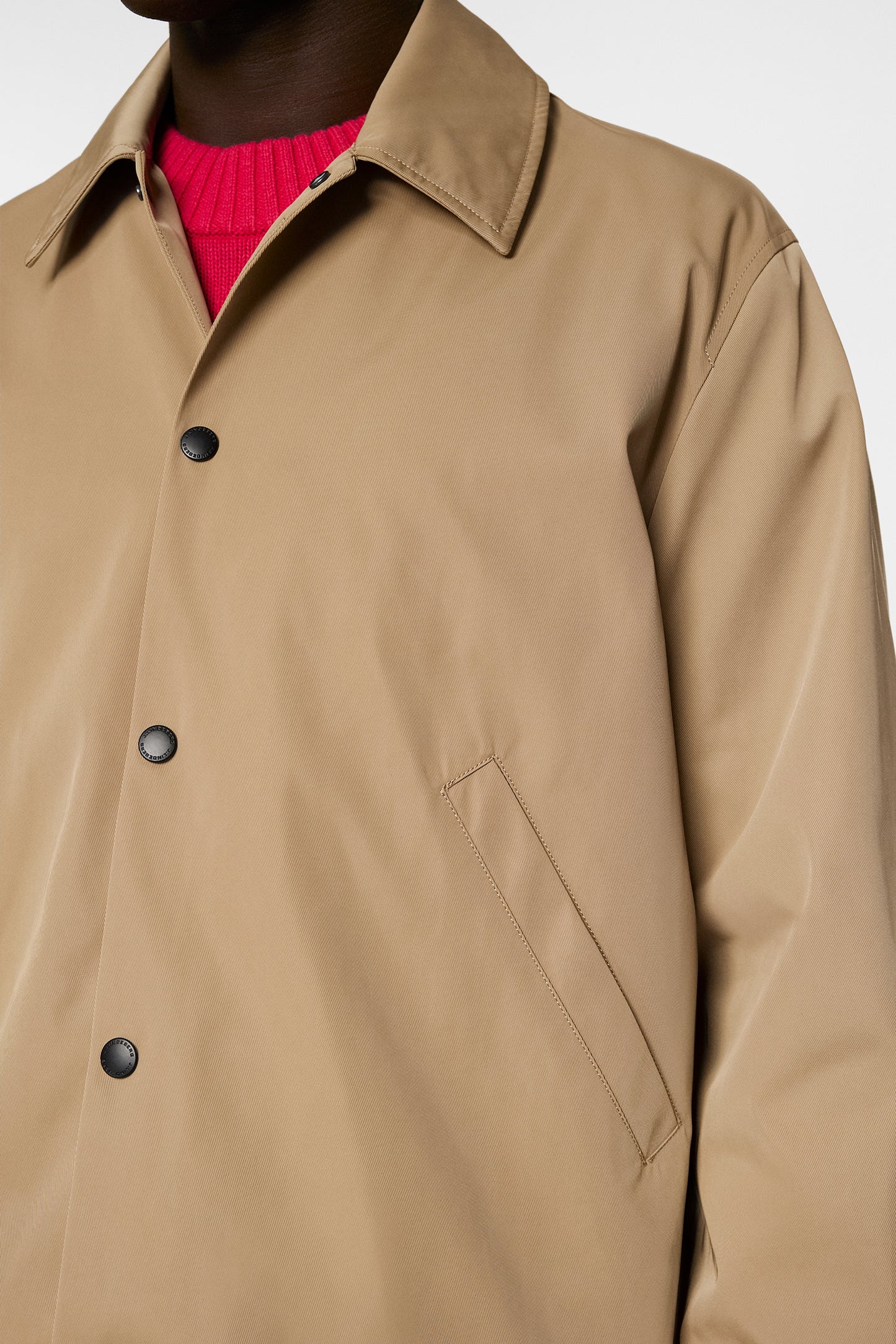 Frazer Coach Jacket in Batique Khaki by J.Lindeberg