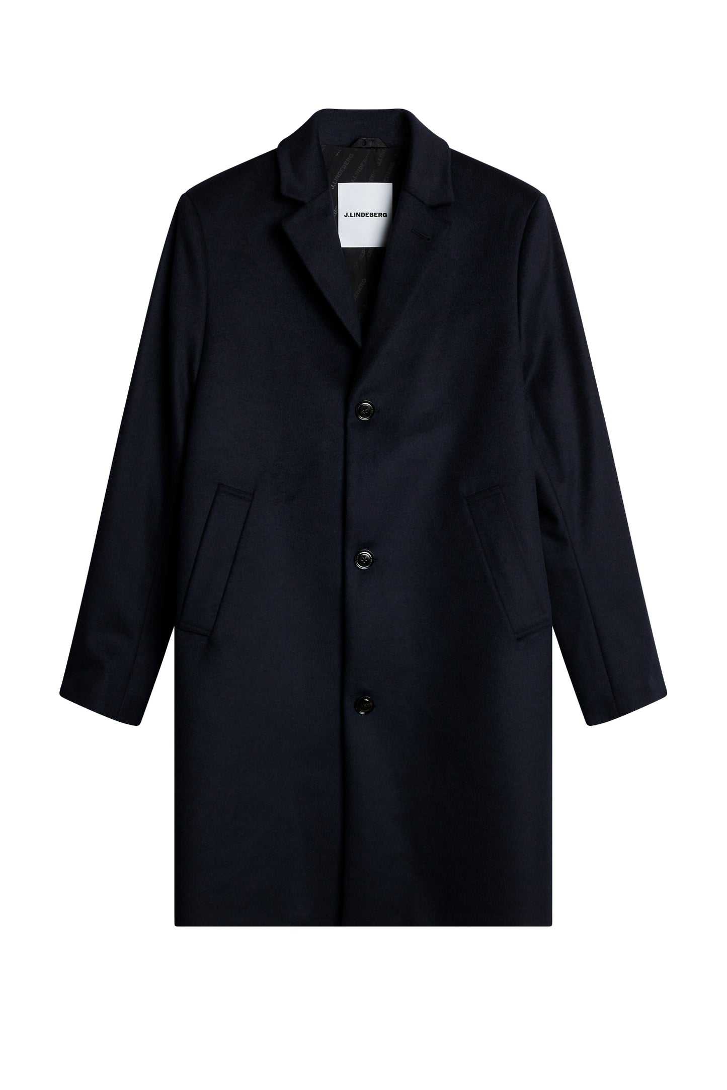 August Melton Cashmere Coat in JL Navy by J.Lindeberg