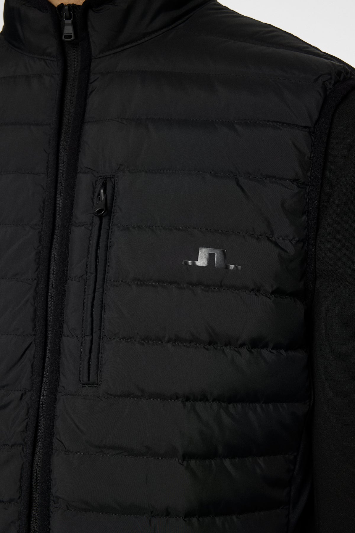 Pace Down liner Vest in Black by J.Lindeberg