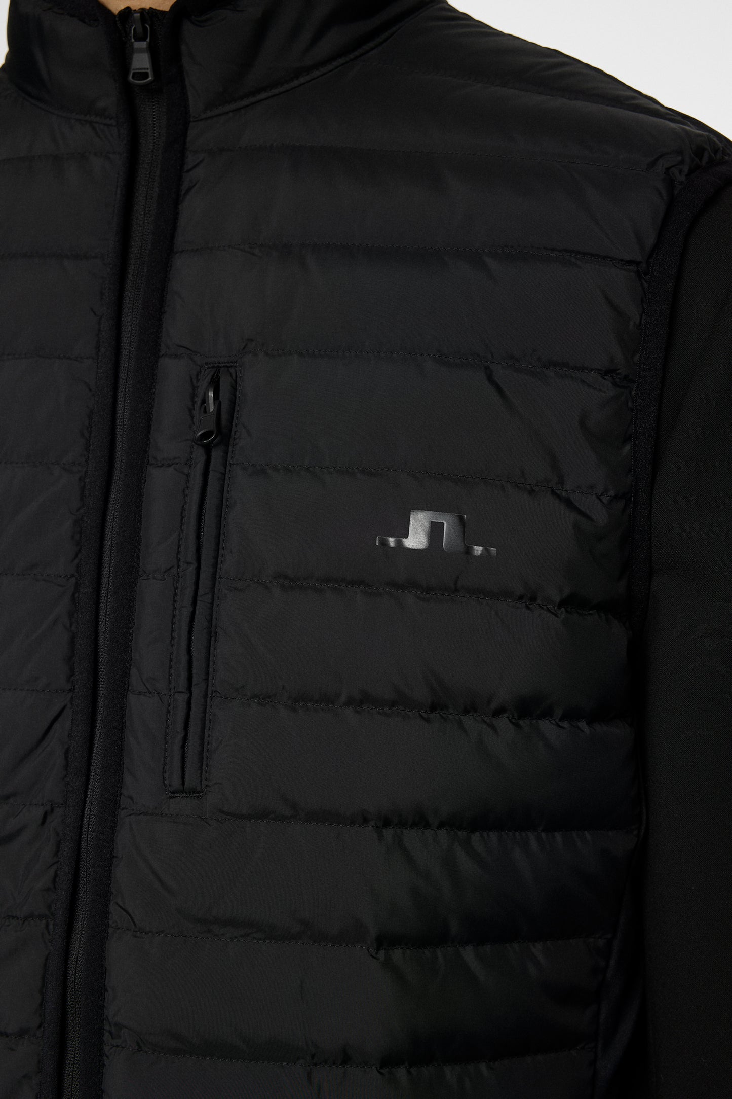 Pace Down liner Vest in Black by J.Lindeberg