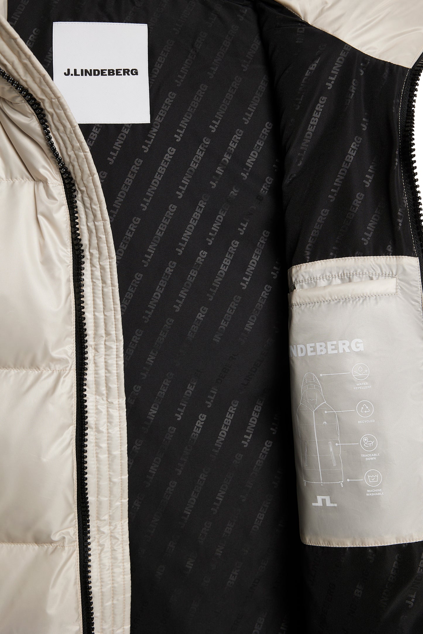 Daryl Down Vest in Moonbeam by J.Lindeberg