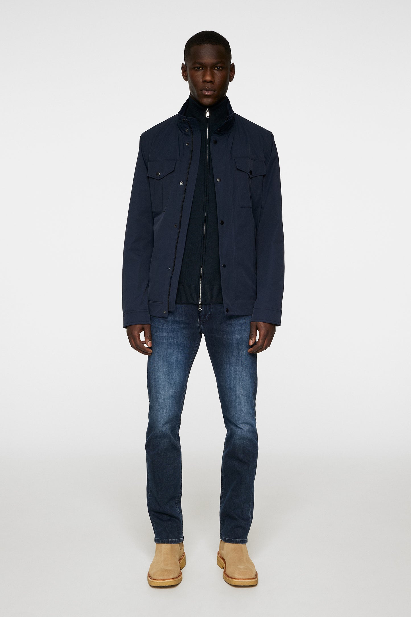 Bailey Poly Jacket in JL Navy by J.Lindeberg