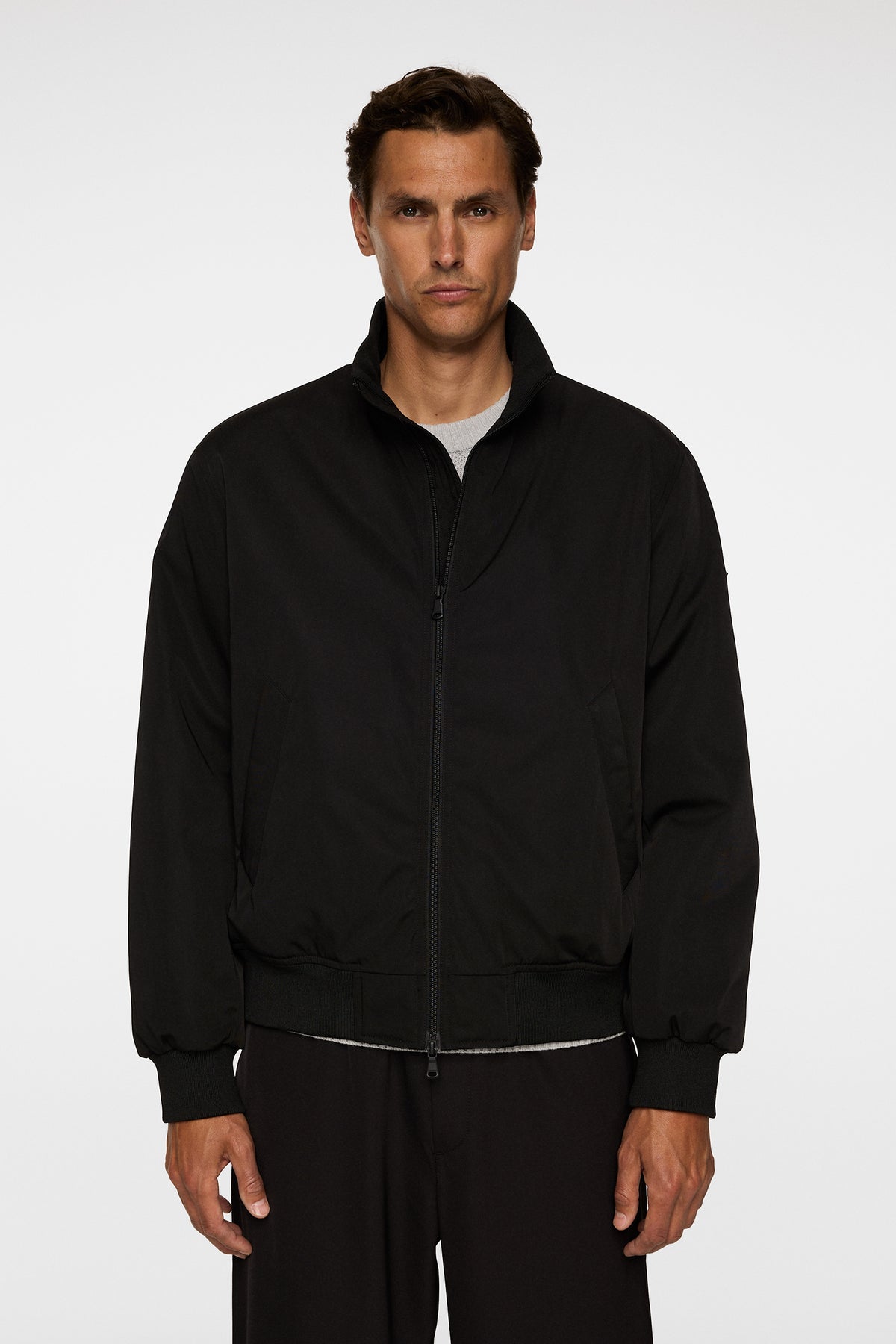 Berkley 2L Bomber Jacket in Black by J.Lindeberg