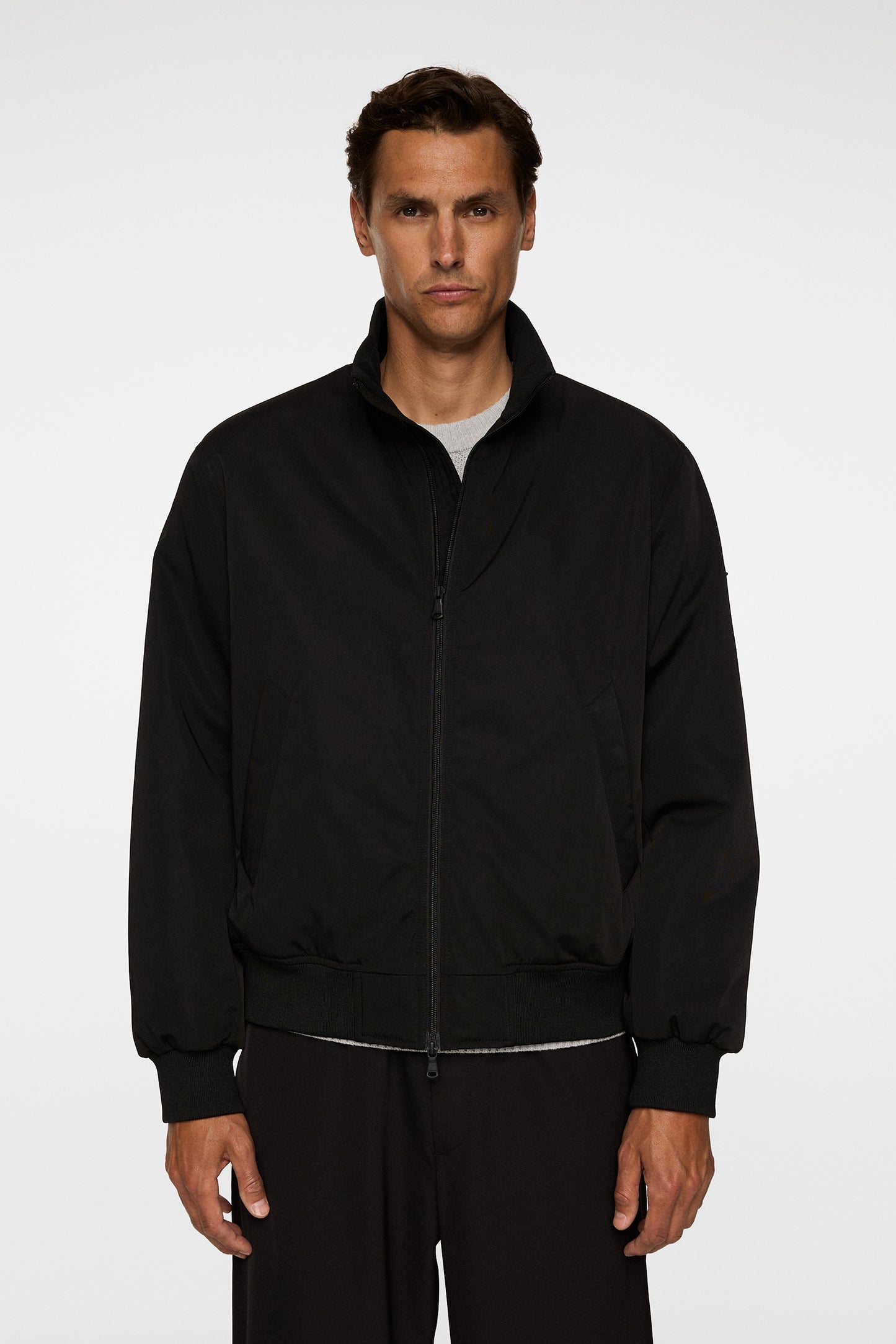 Berkley 2L Bomber Jacket in Black by J.Lindeberg
