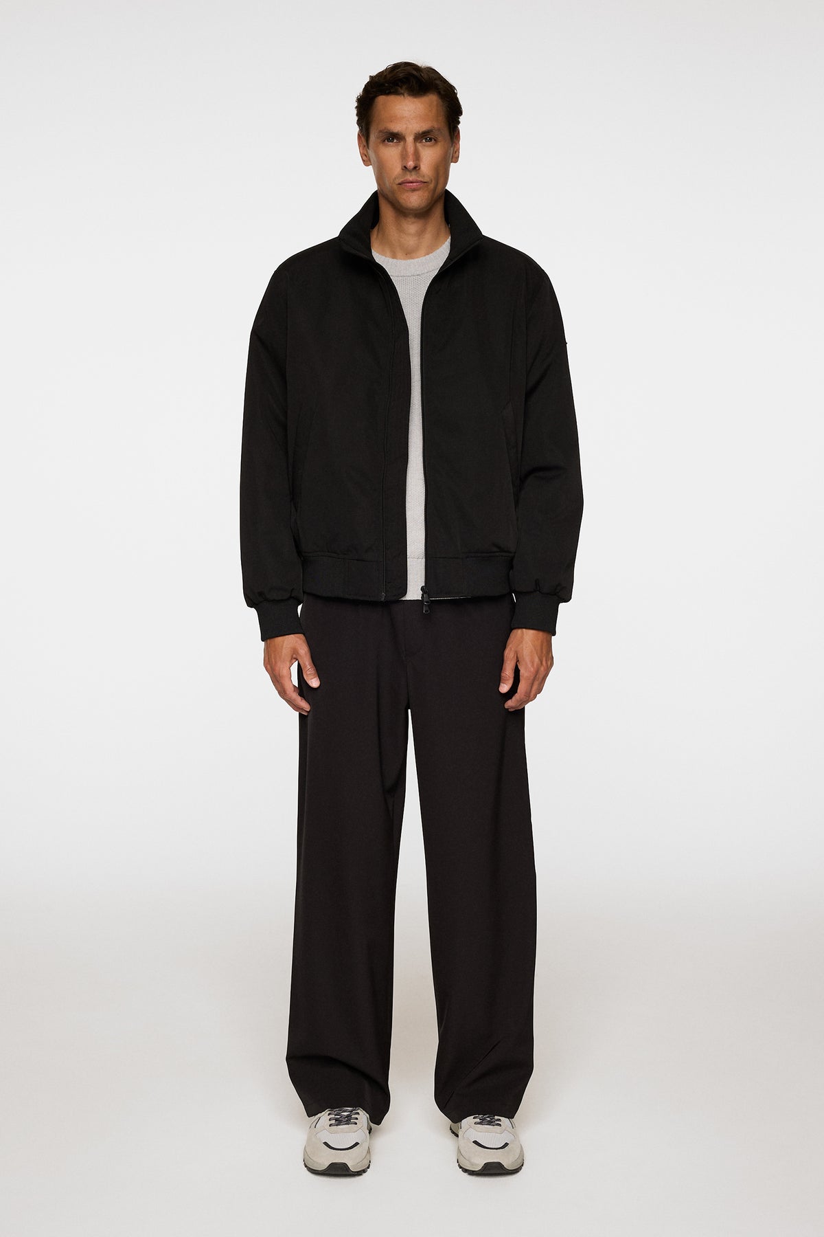 Berkley 2L Bomber Jacket in Black by J.Lindeberg