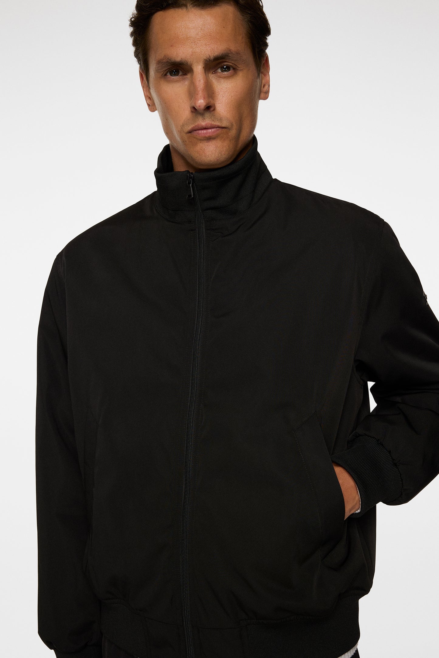 Berkley 2L Bomber Jacket in Black by J.Lindeberg