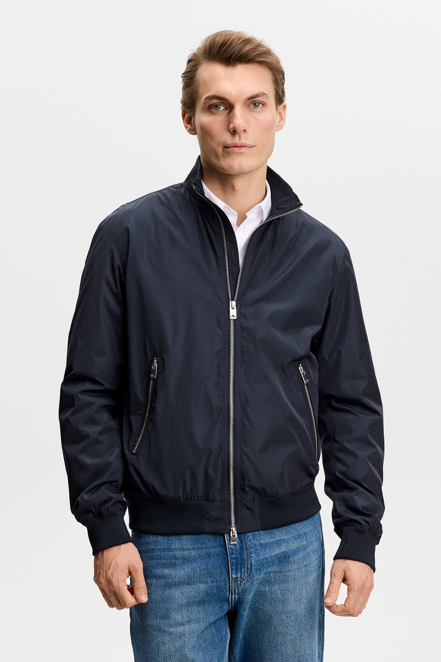 Kevin Poly Jacket in JL Navy by J.Lindeberg
