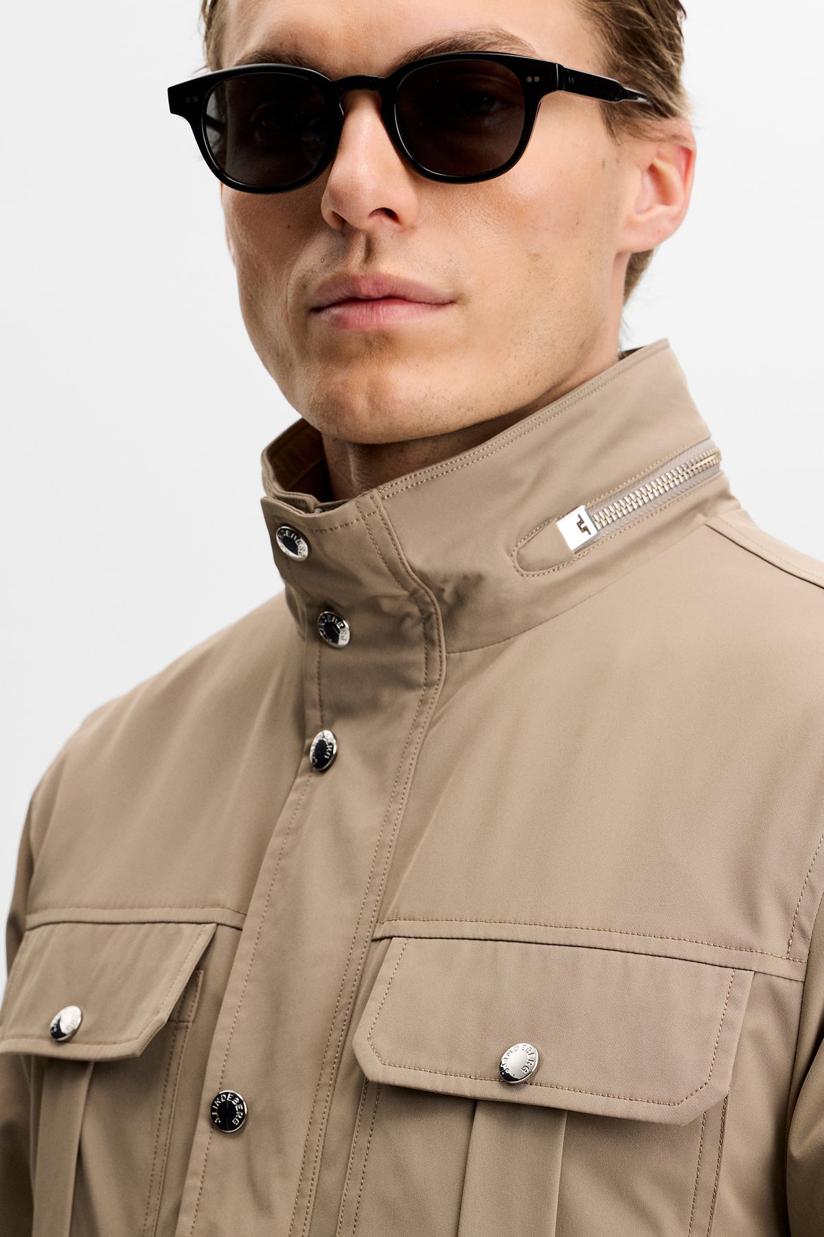 Bailey Recy Poly Jacket in Brindle by J.Lindeberg