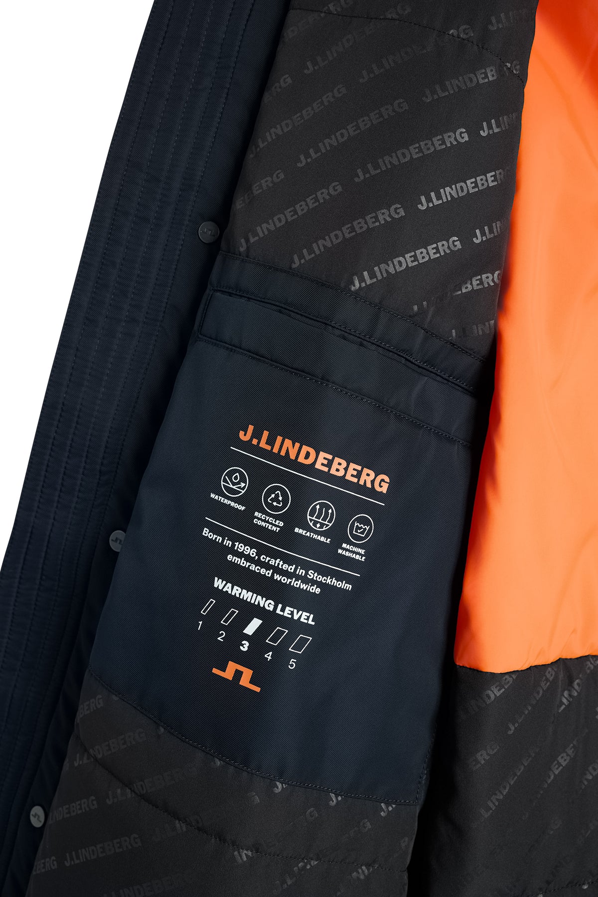 Harold Padded Jacket in JL Navy by J.Lindeberg