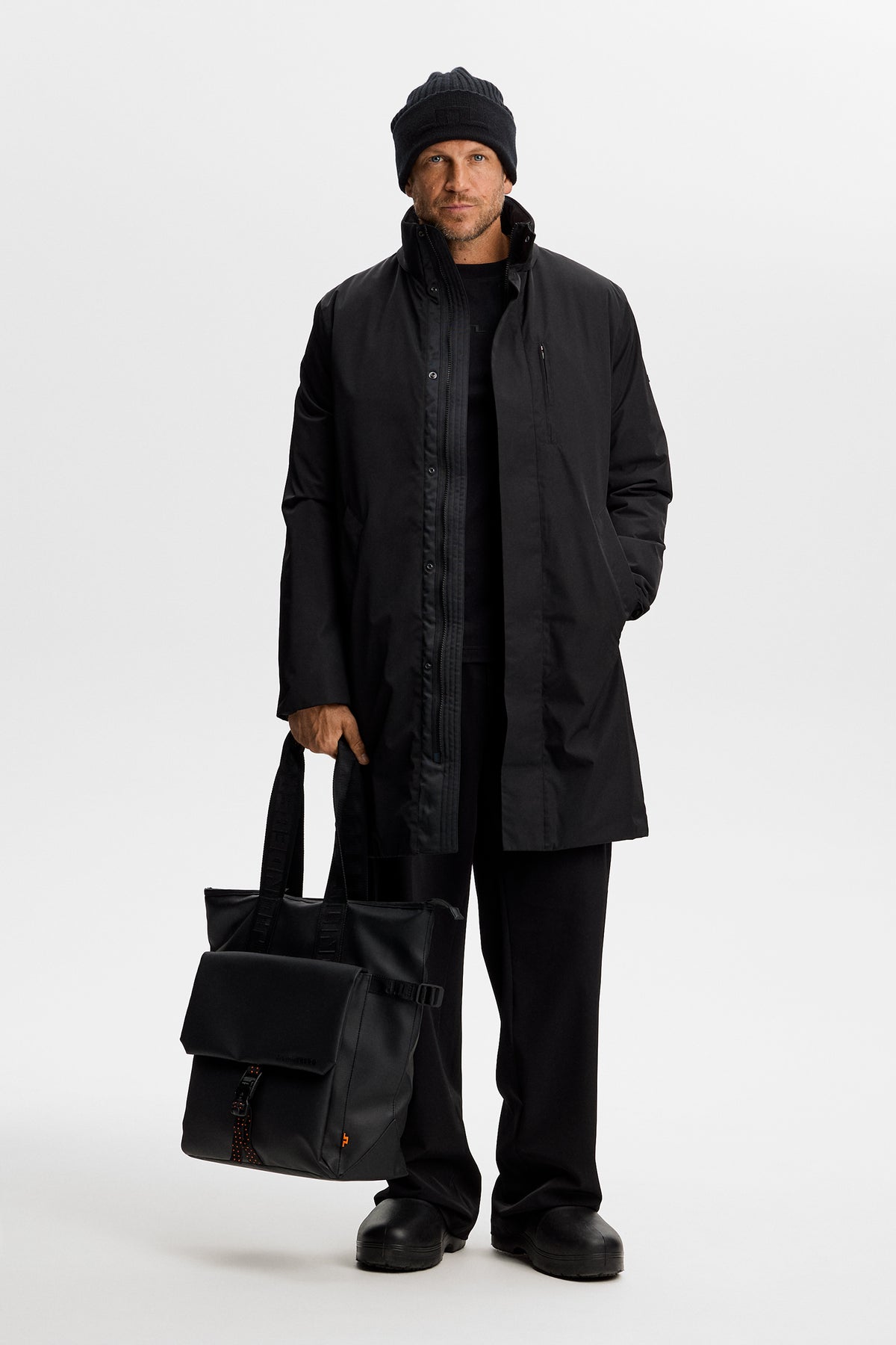 Harold Padded Jacket in Black by J.Lindeberg