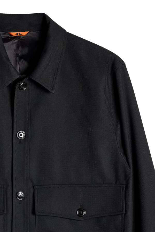 Jevin Brushed Twill Jacket / Black