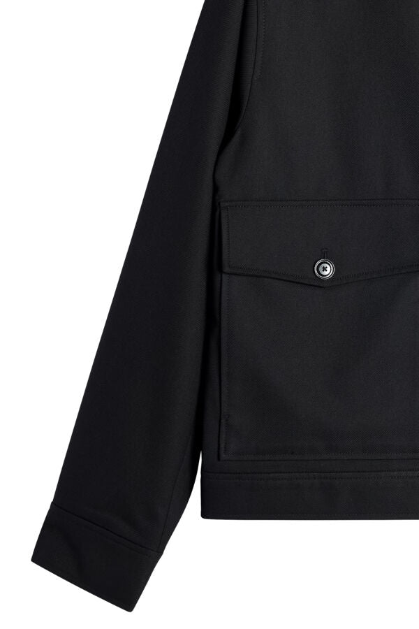Jevin Brushed Twill Jacket / Black
